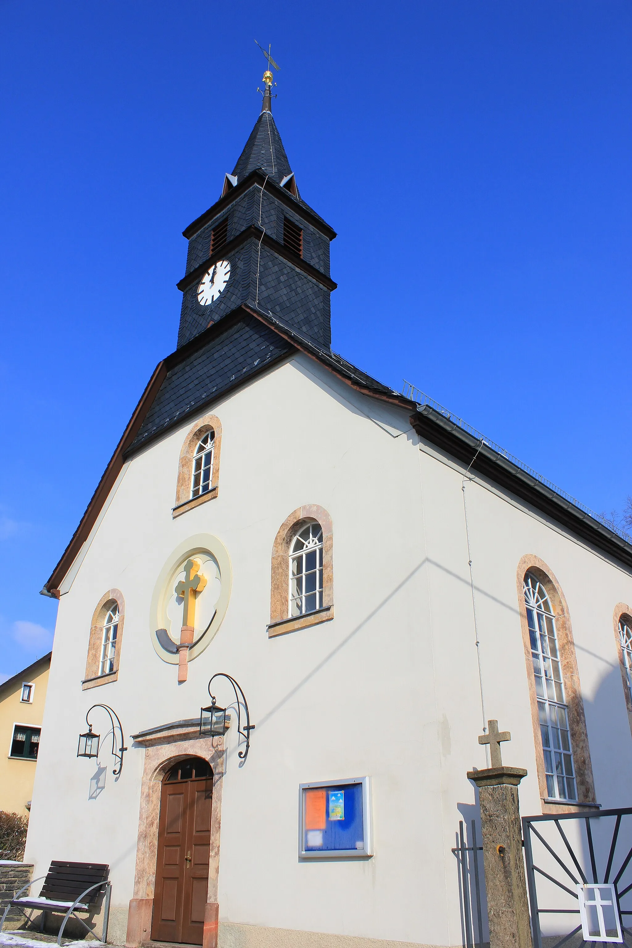 Photo showing: 1783 wurde die Ortskirche errichtet.09350 Heinrichsort.Landkreis Zwickau. Sachsen.