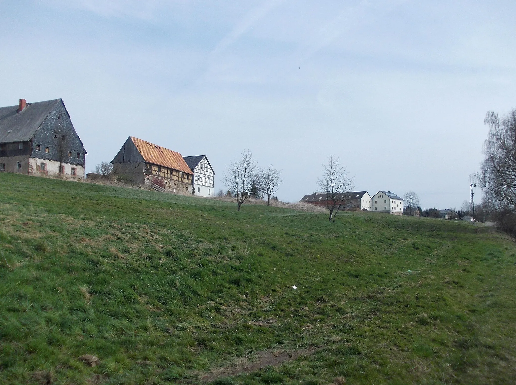 Photo showing: Farmsteads in Schmalbach (Striegistal, Mittelsachsen district, Saxony)