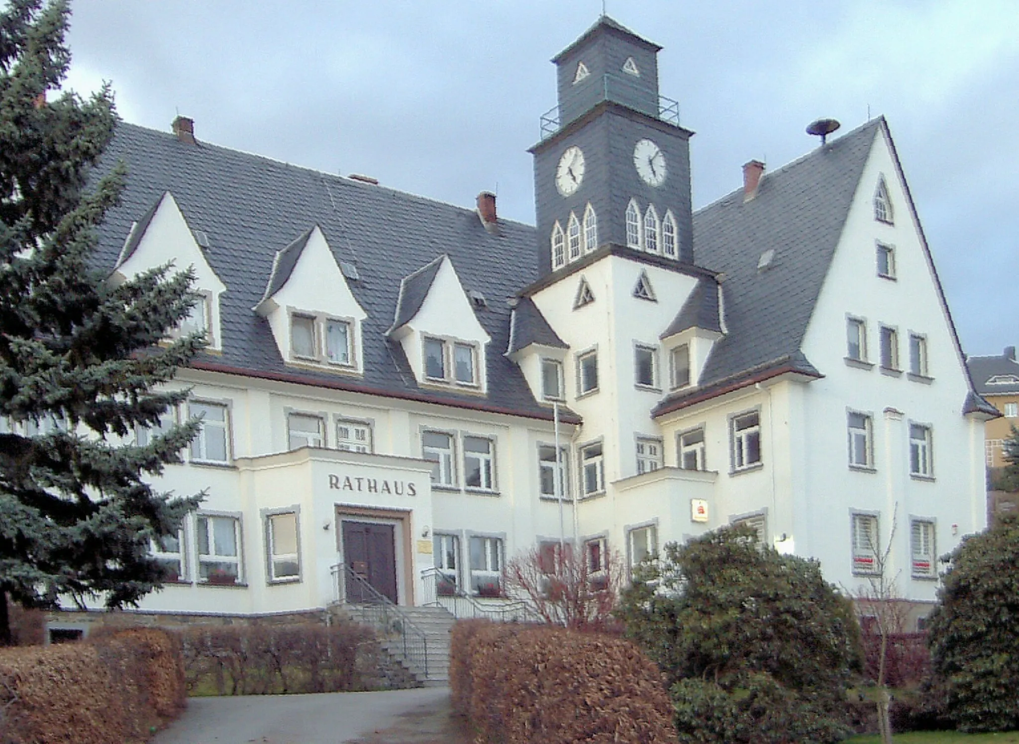 Photo showing: Former town hall of Borstendorf