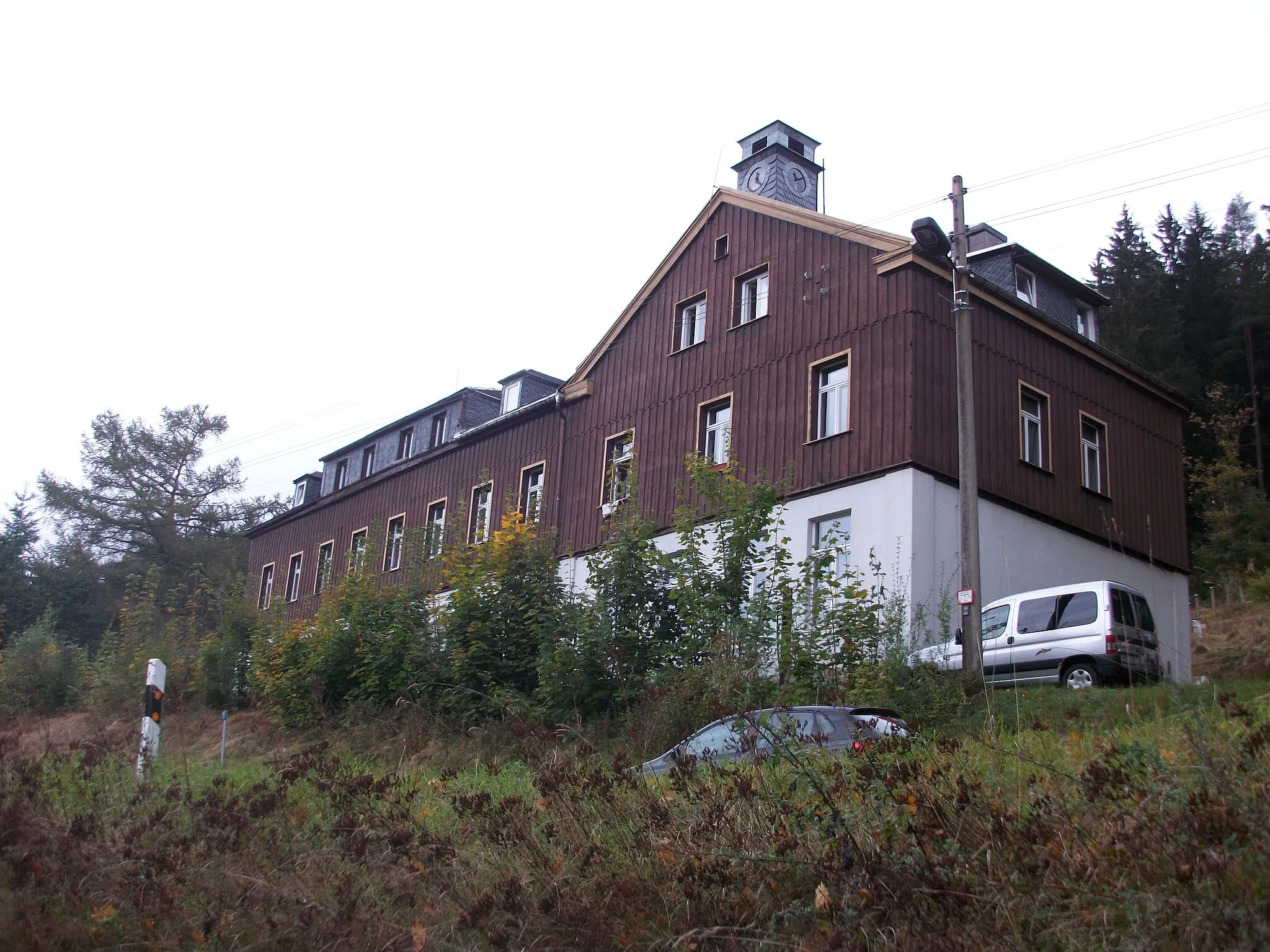 Photo showing: Zwota-Zechenbach, Schule