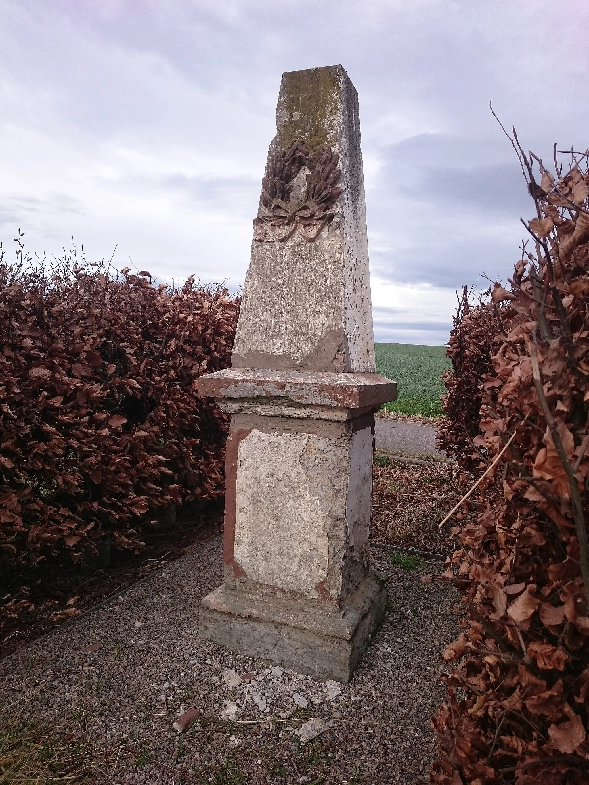 Photo showing: Denkmal bei Dänkritz