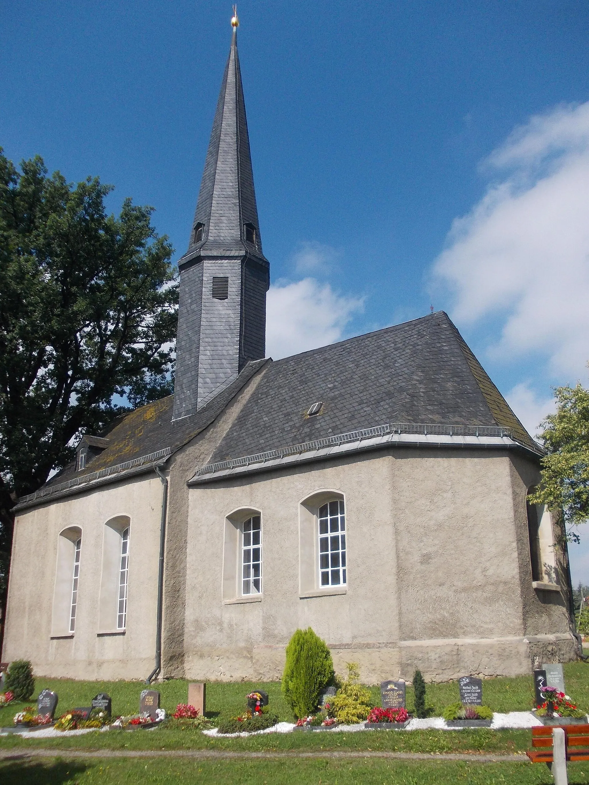 Photo showing: Niederschindmaas church (Dennheritz, Zwickau district, Saxony)