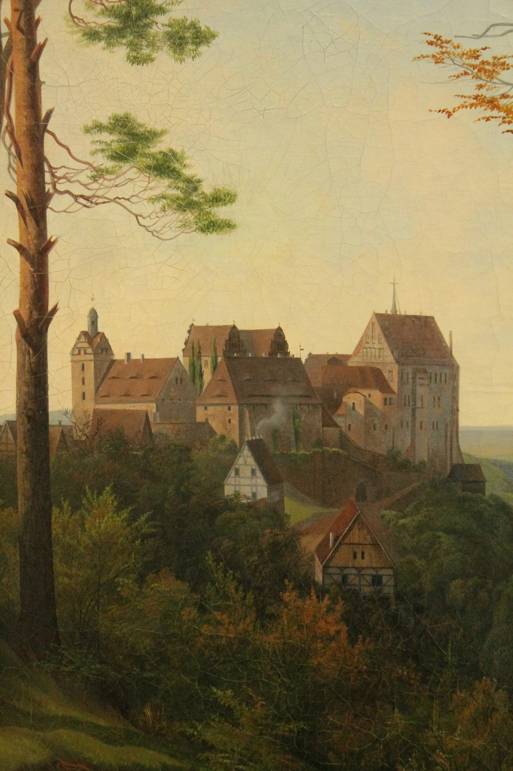 Photo showing: Colditz Castle 1828 by Ernst Ferdinand Oehme, Albertinum, Dresden