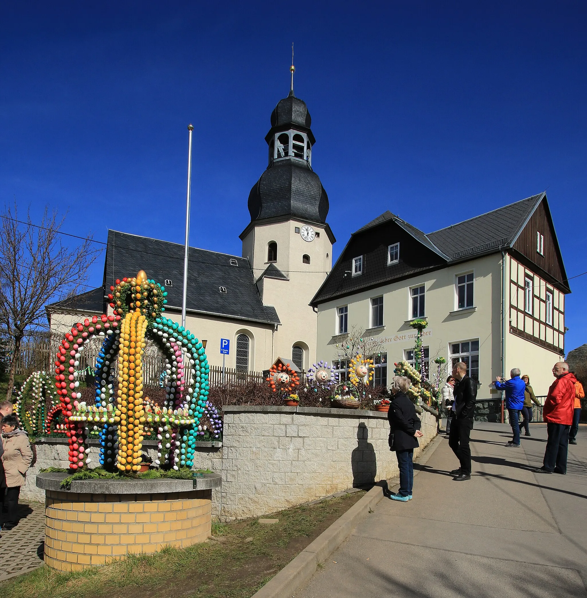 Photo showing: Kirche in Niederalbertsdorf..Sachsen.