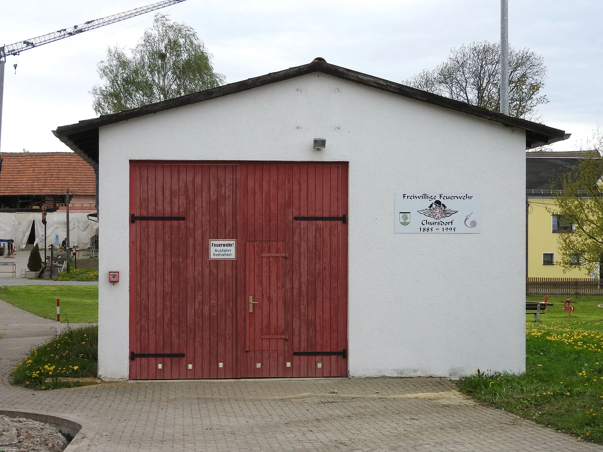 Photo showing: Feuerwehrgerätehaus in Chursdorf, Dittersdorf, Thüringen