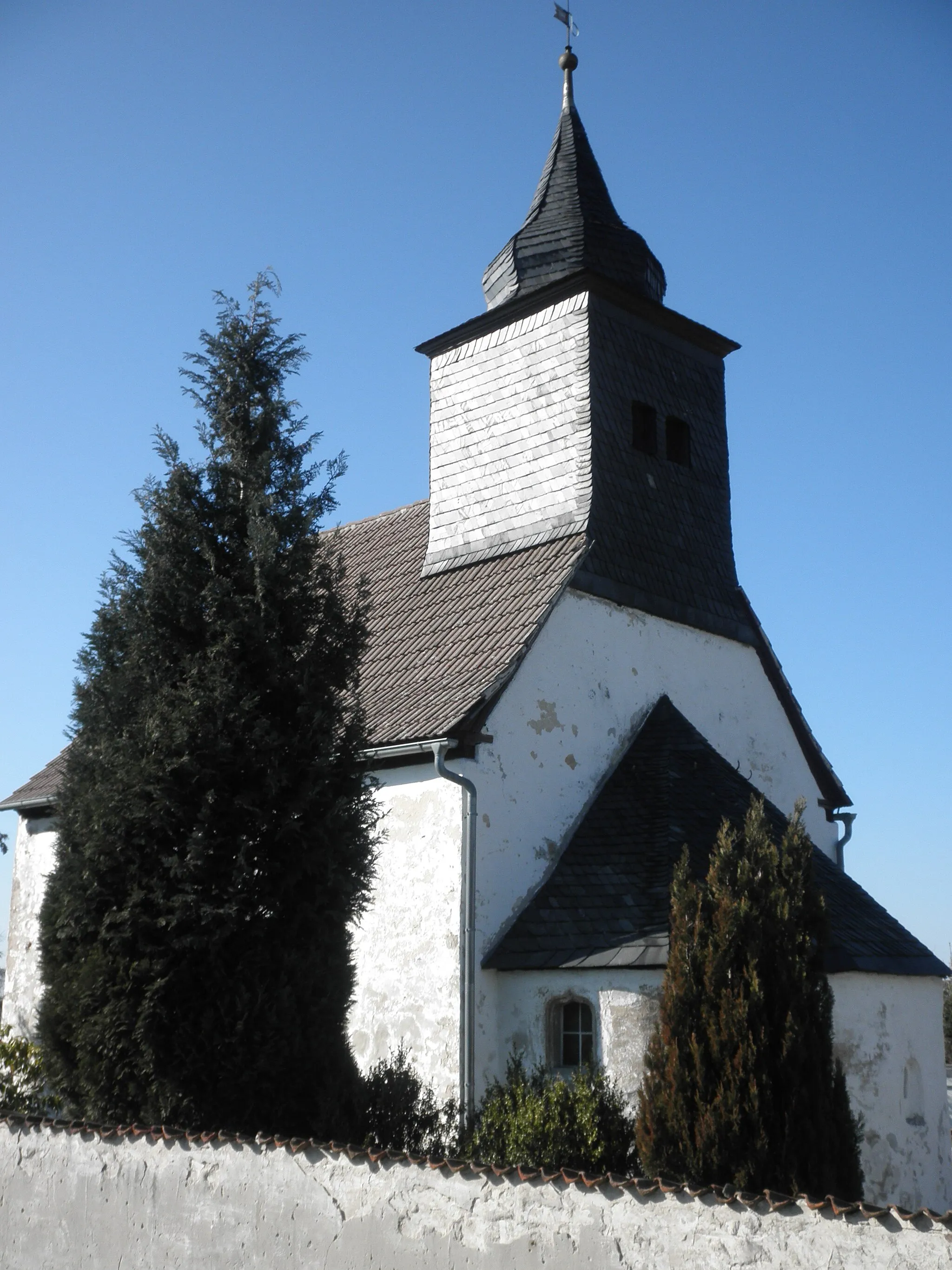 Photo showing: Church in Quaschwitz in Thuringia