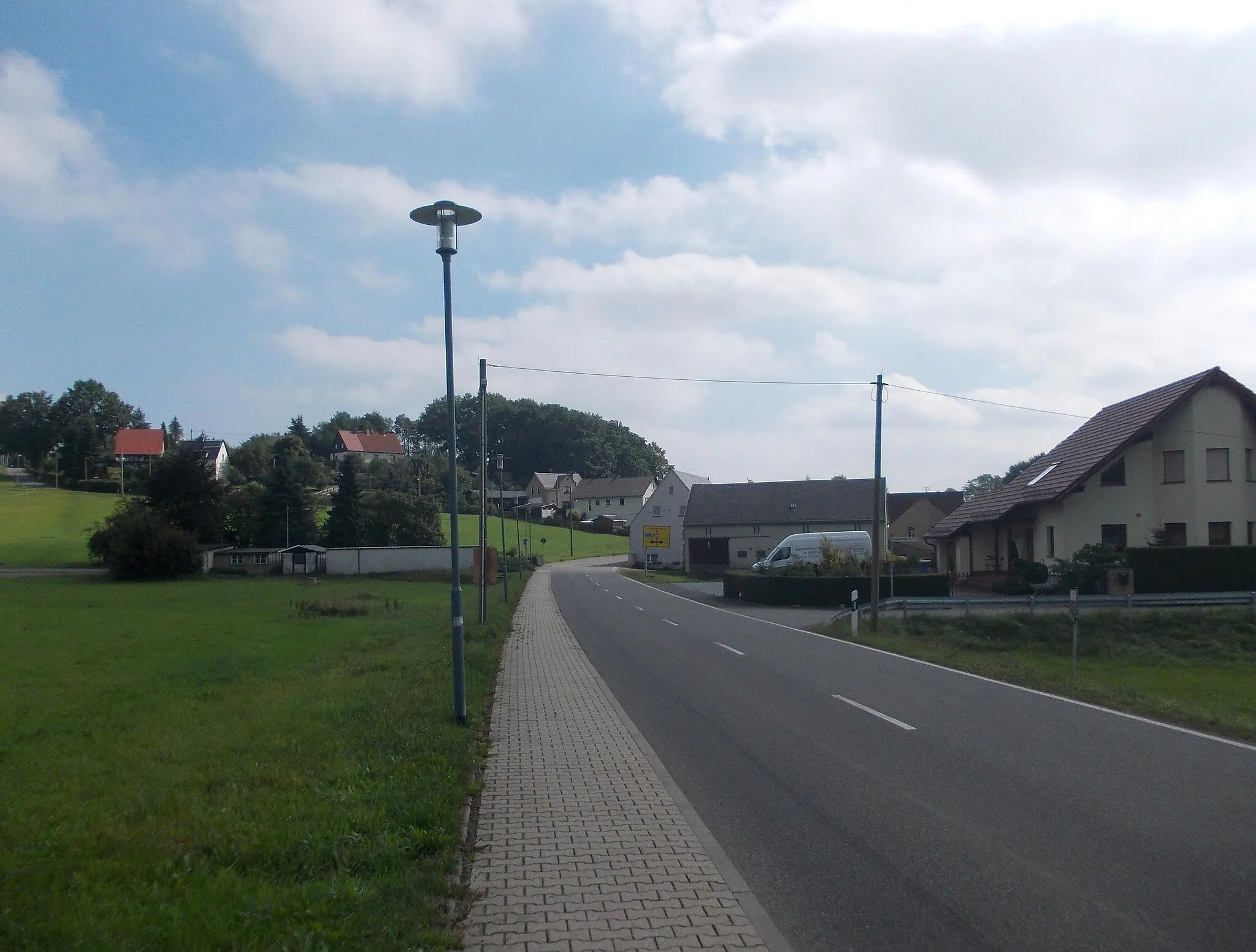 Photo showing: Eastern part of Oberschindmaas (Dennheritz, Zwickau district, Saxony)