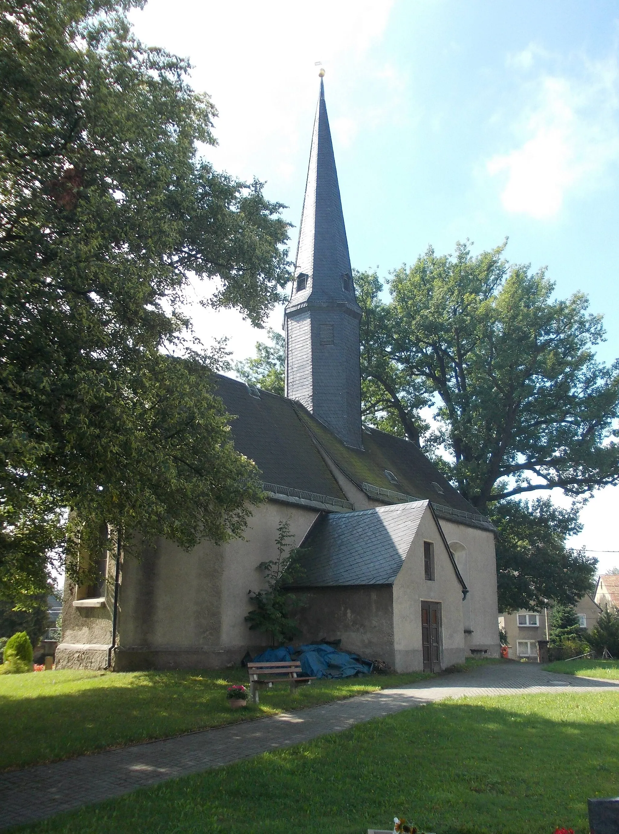 Photo showing: Niederschindmaas church (Dennheritz, Zwickau district, Saxony)