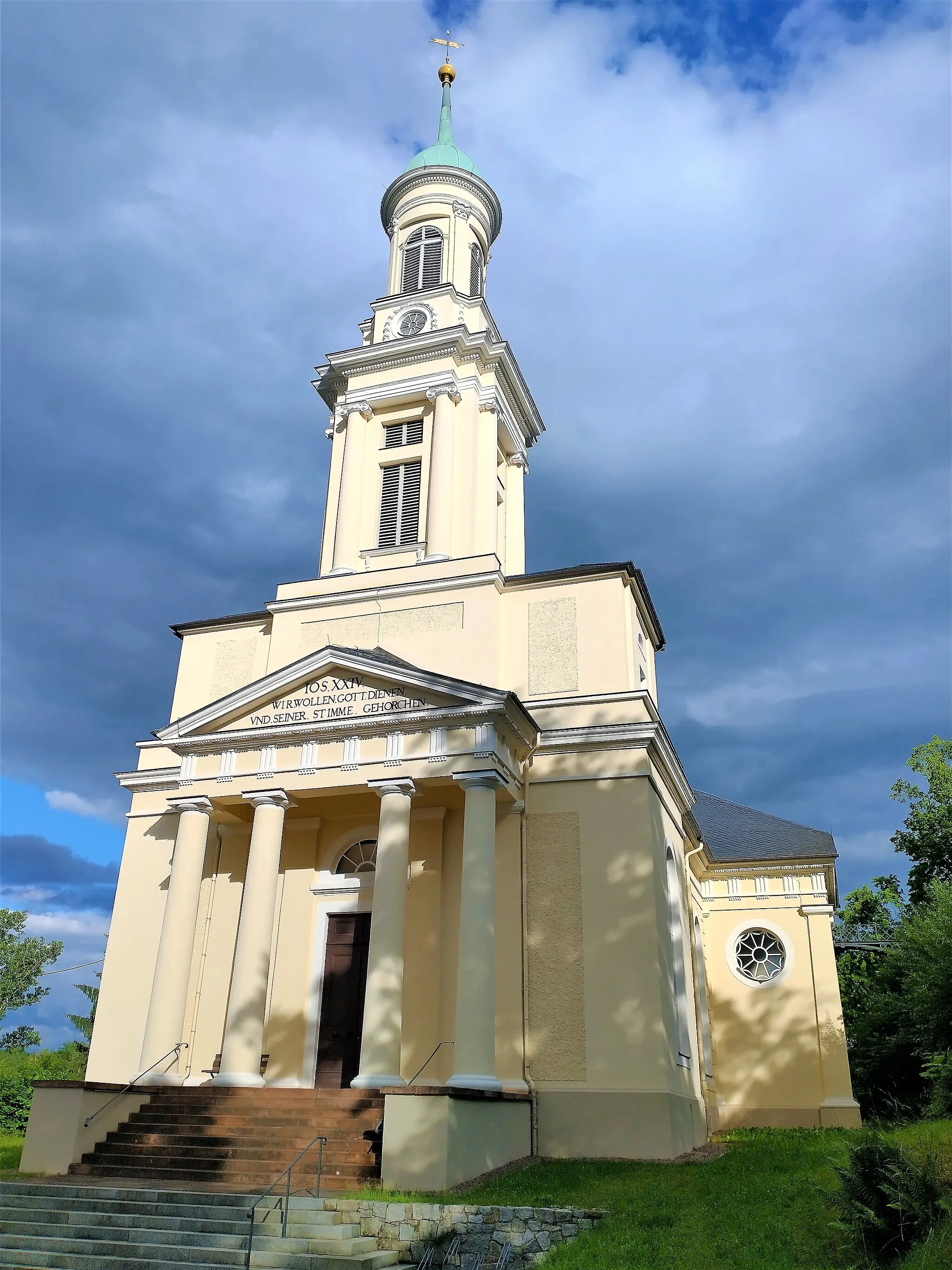 Photo showing: Kościół św. Maurycego w Wolkenburgu, części miasta Limbach-Oberfrohna (Saksonia, Niemcy).