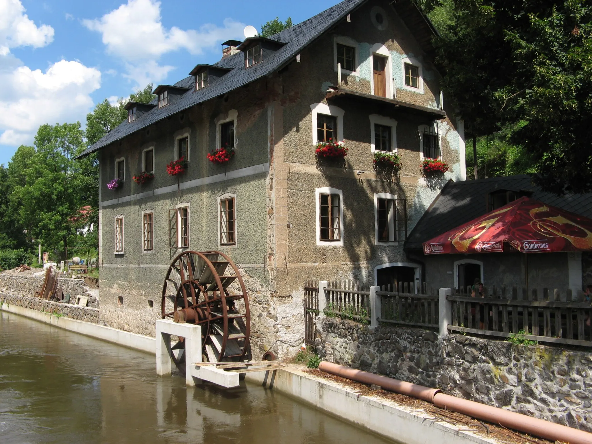 Photo showing: Jakubov Mill, municipality of Vojkovice, Karlovy Vary District, Karlovy Vary Region