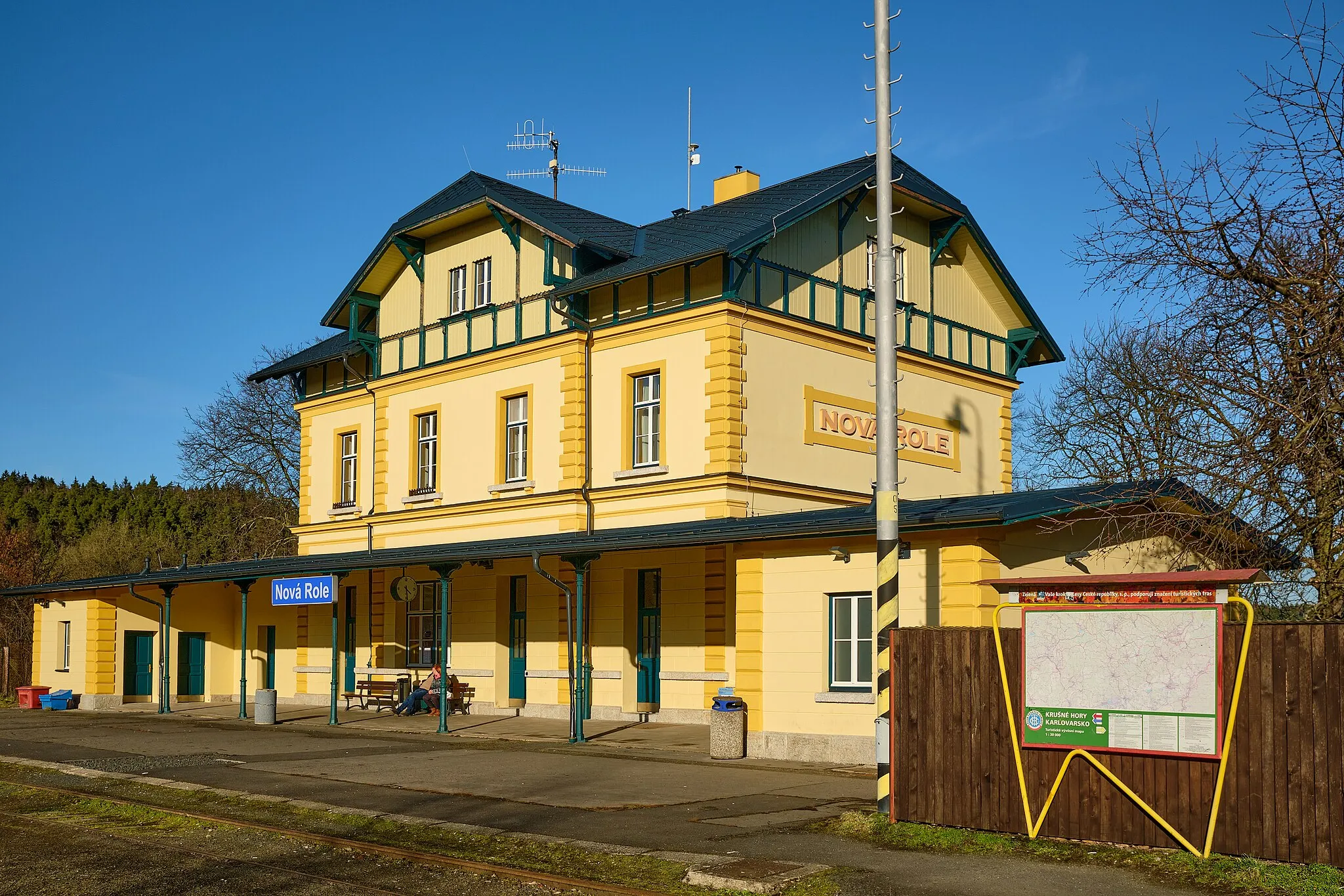 Photo showing: Nová Role, nádraží, okres Karlovy Vary