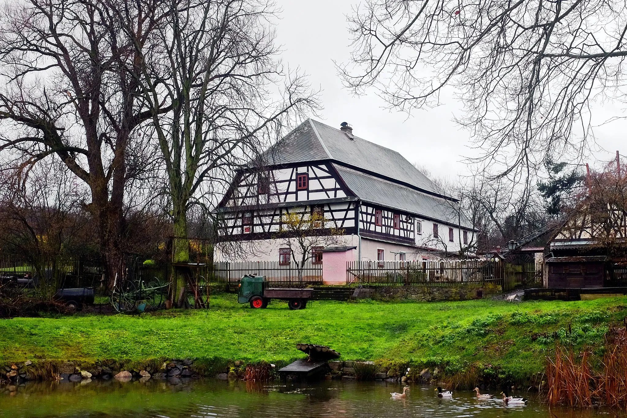 Photo showing: Hory, hrázděné stavení čp. 1, okres Karlovy Vary