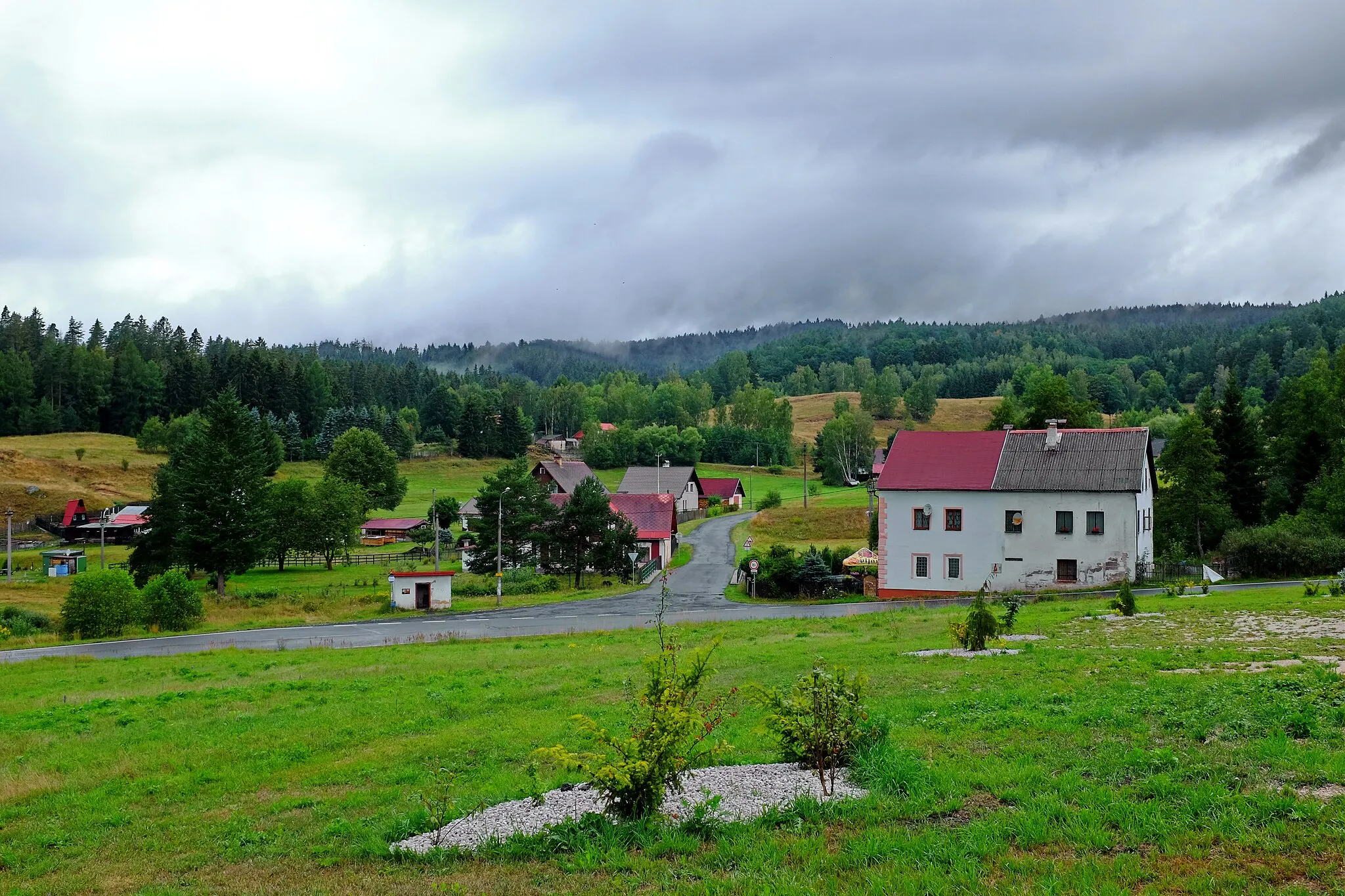 Photo showing: Obora, část obce Šindelová, Krušné hory, okres Sokolov