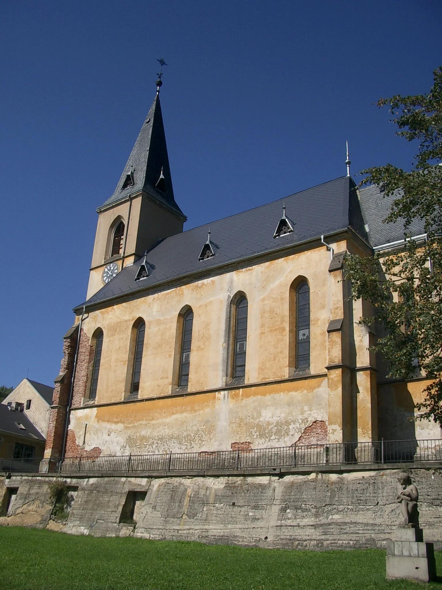 Photo showing: Kirche in Olovi (Bleistadt)