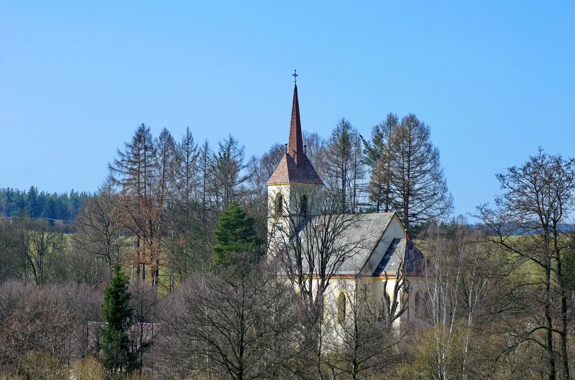 Photo showing: Liboc u Kraslic, kostel Nejsvětější Trojice, okres Sokolov