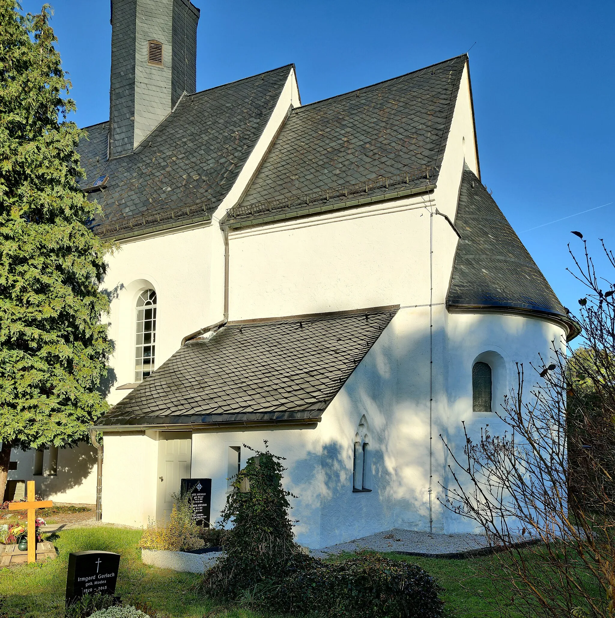 Photo showing: Evangelisch-lutherische Martinskirche Jerisau, Stadt Glauchau, Landkreis Zwickau, Sachsen, Deutschland