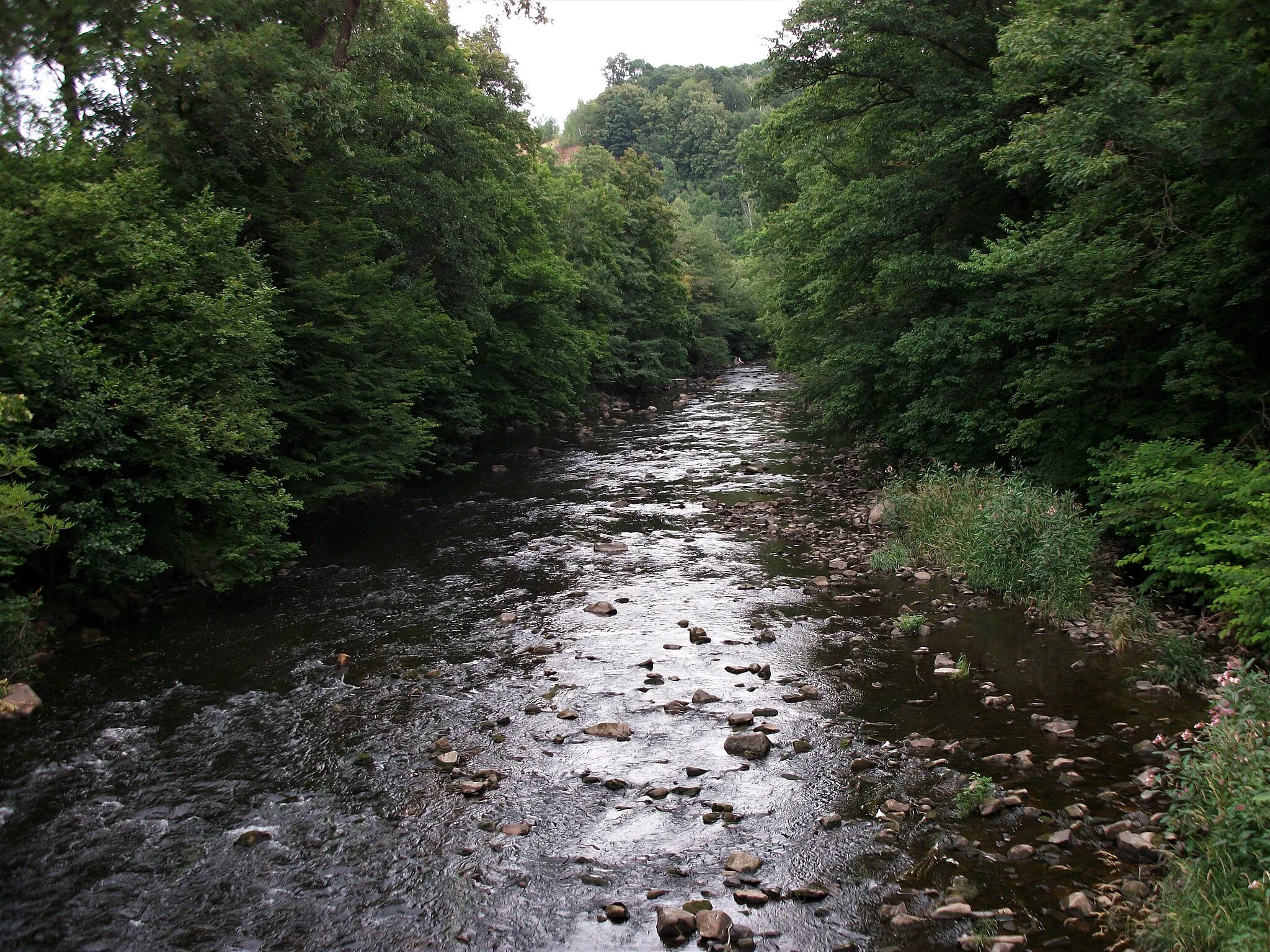 Photo showing: Chemnitz (Fluss) beim Tunnel Mohsdorf