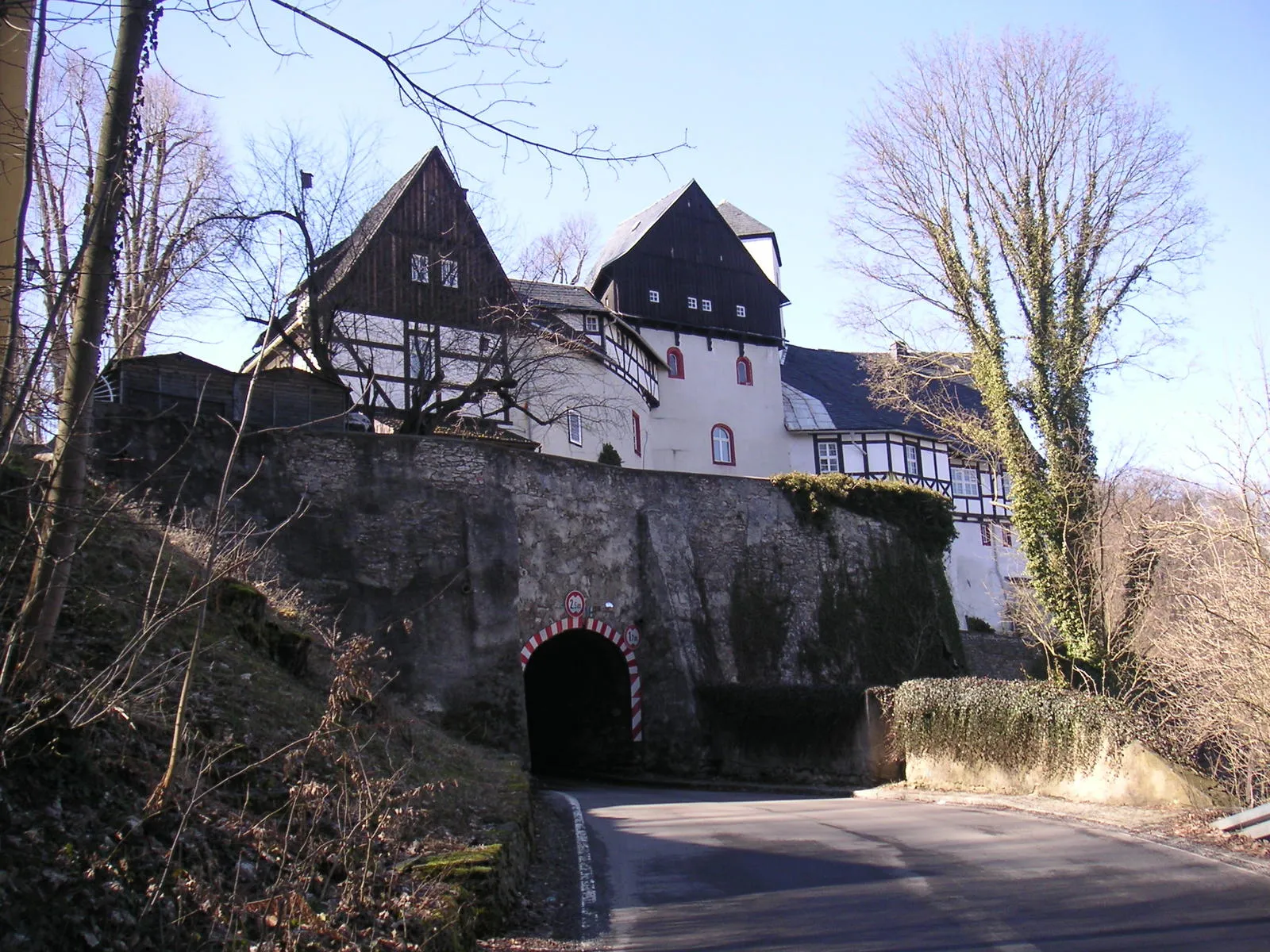 Photo showing: Burg Rauenstein, Ostseite (Flöhatal)