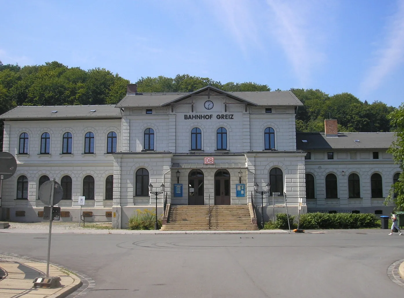 Photo showing: Der Bahnhof von Greiz (Thüringen).