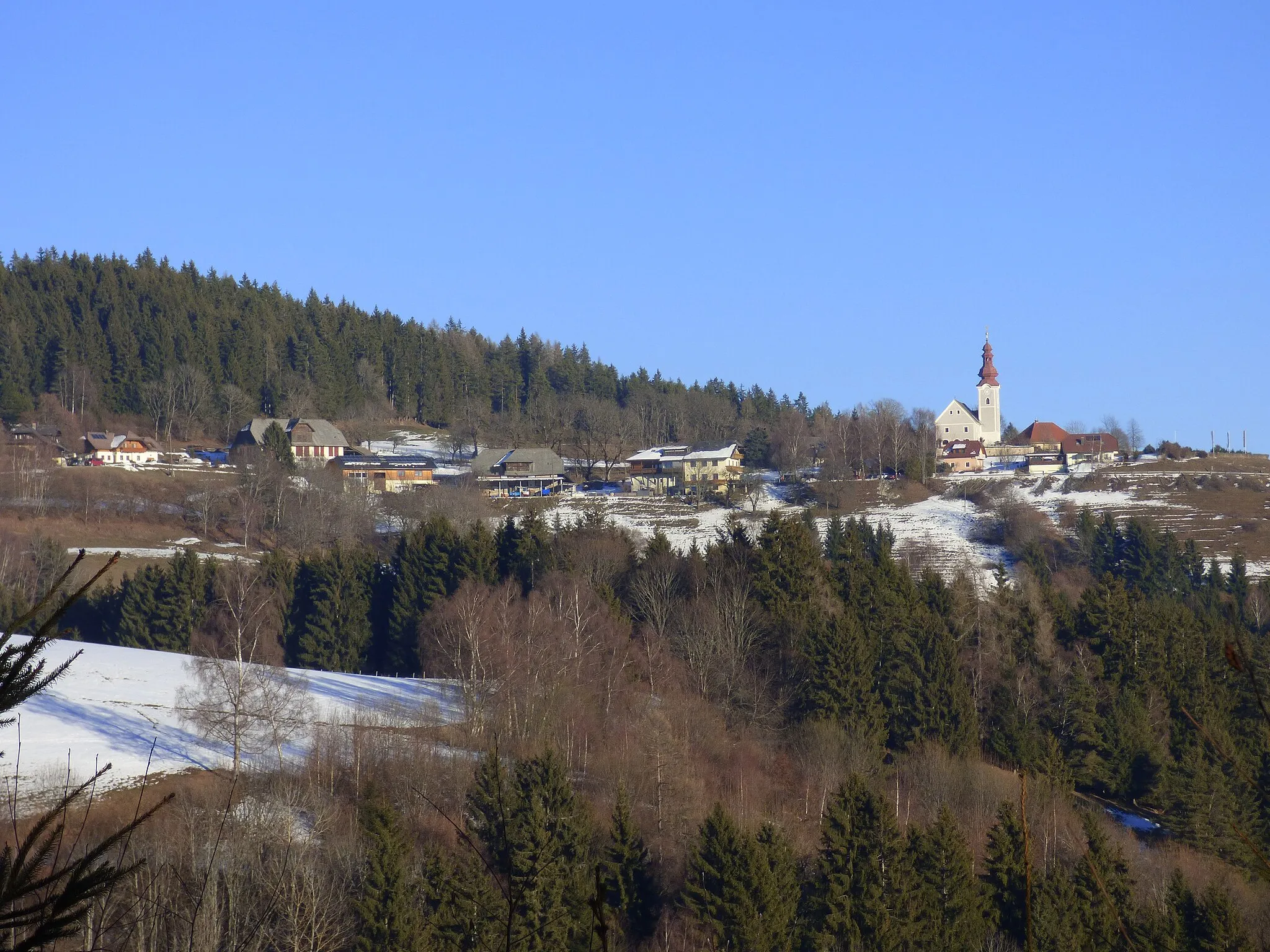 Photo showing: Gunzenberg, Gemeinde Mölbling, Kärnten