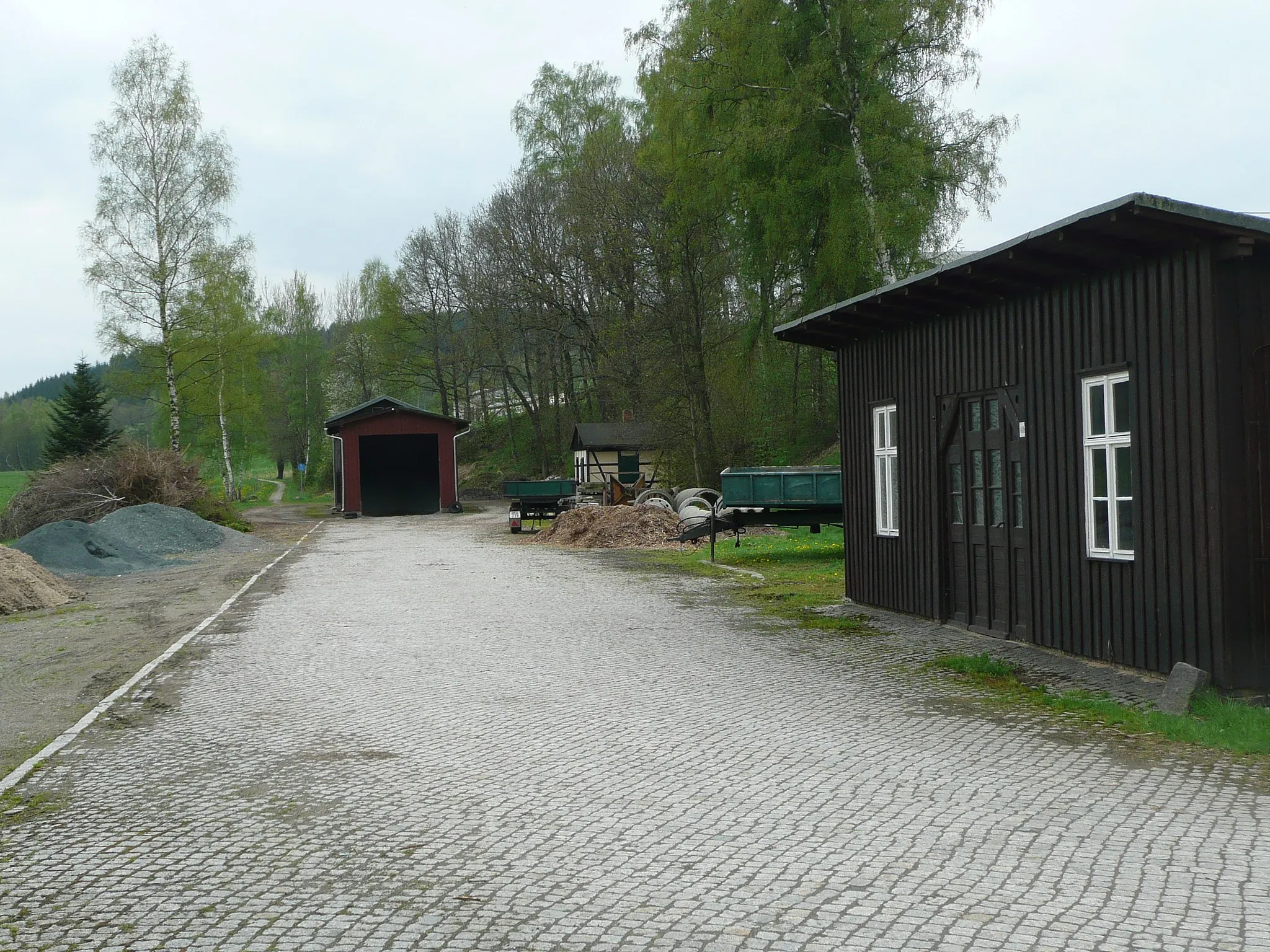 Photo showing: Foto von dem ehemaligen Bahnhofsareal in Voigtsdorf