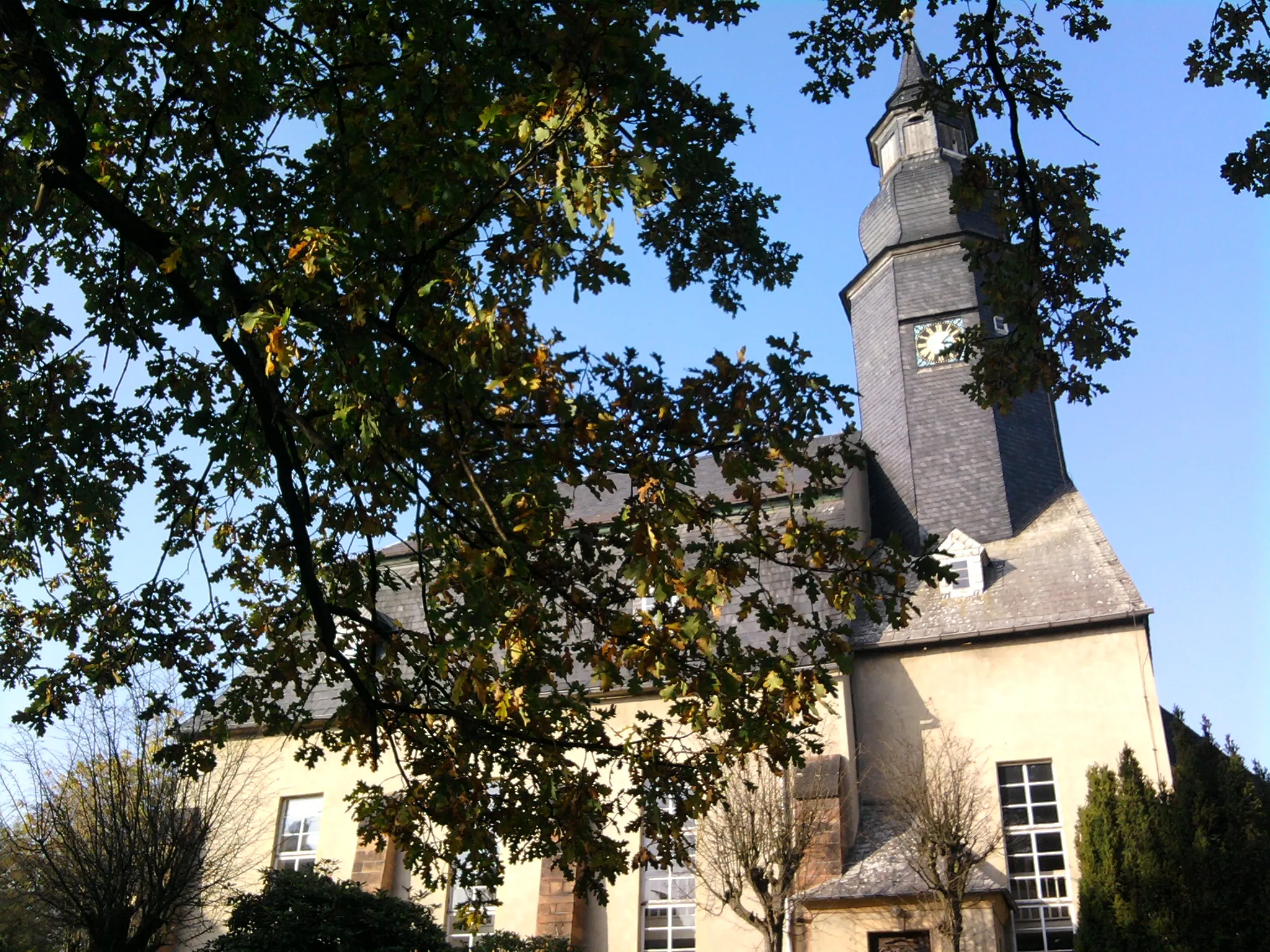 Photo showing: Church in Langenleuba-Niederhain in Thuringia/Germany