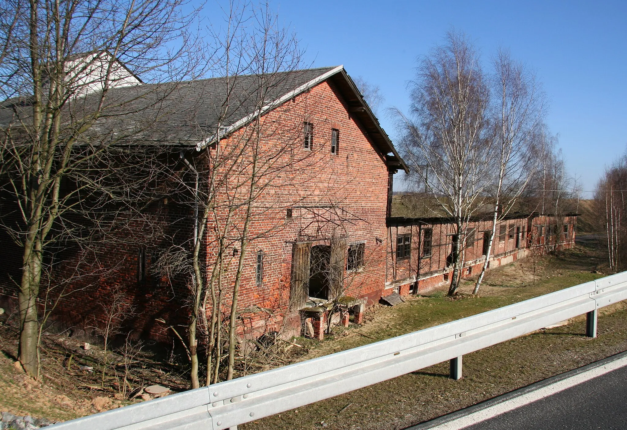 Photo showing: Gebäude am ehemaligen Bahnhof Beiern