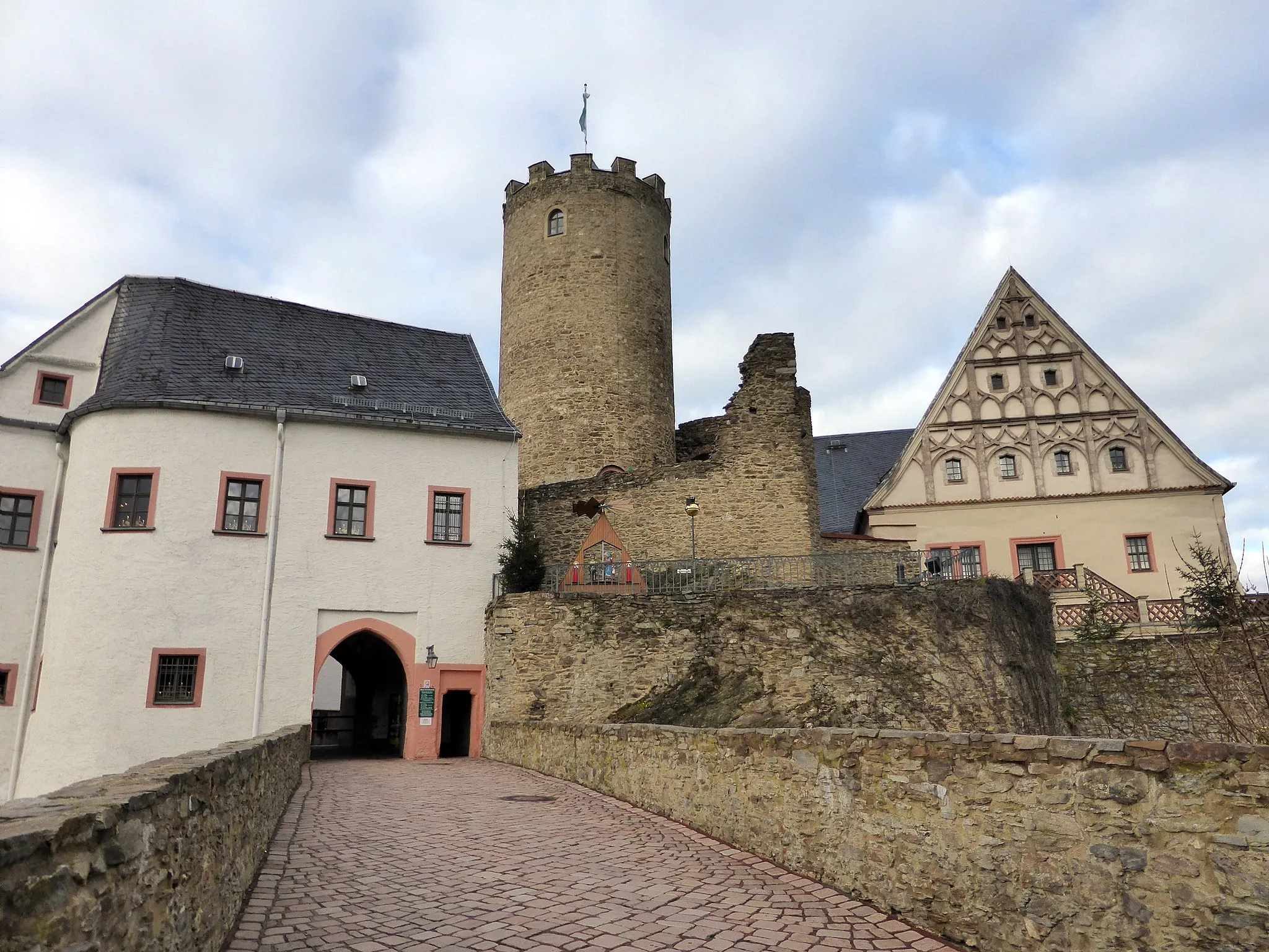 Photo showing: Burg Scharfenstein, Erzgebirgskreis - Sachsen.