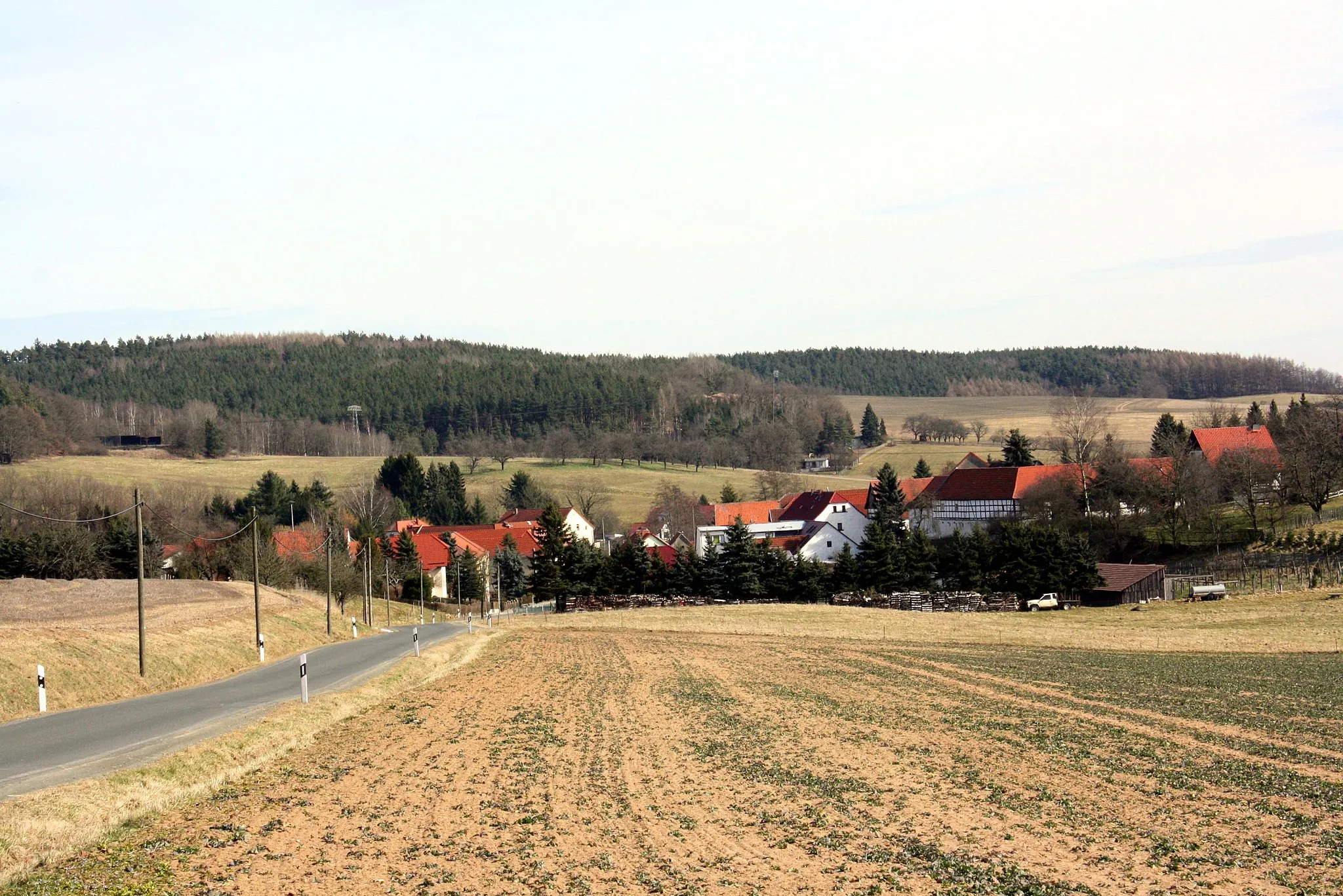 Photo showing: View over Zedlitz near Gera/Thuringia
