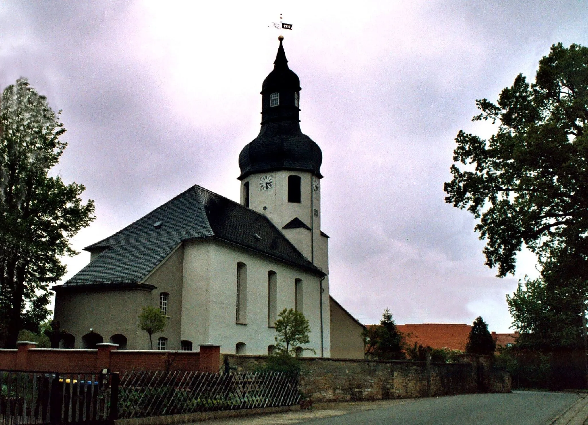 Photo showing: Korbußen, the village church