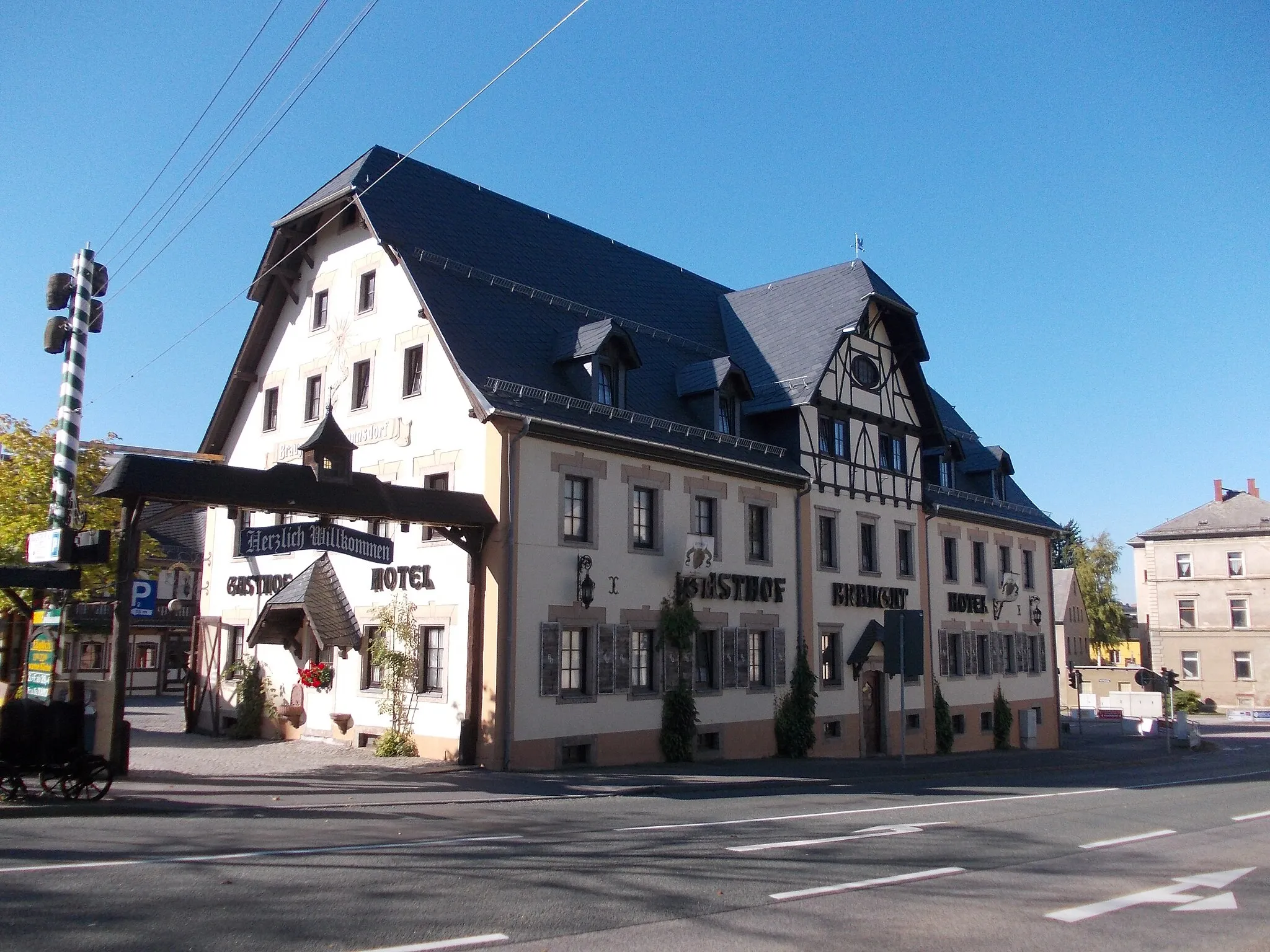 Photo showing: Brewery Estate in Hartmannsdorf (Mittelsachsen district, Saxony)