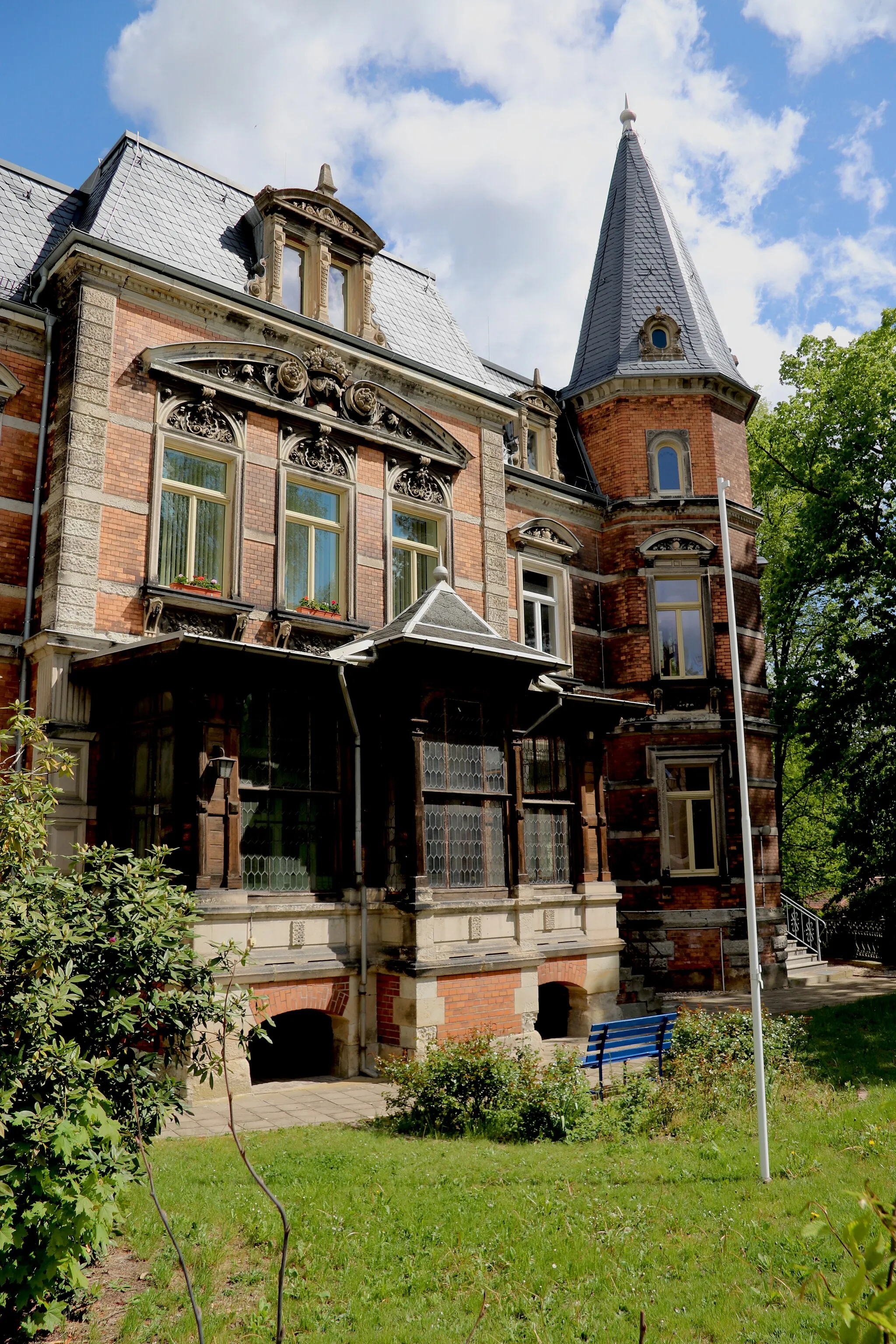 Photo showing: Villa mit Garten, Bahnhofstraße 4 in Remse, ein Kulturdenkmal