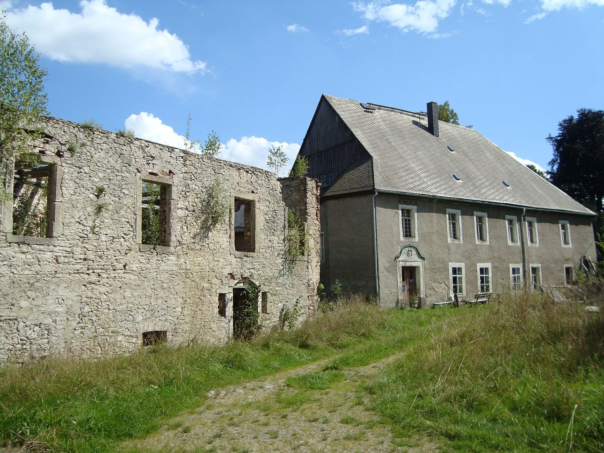 Photo showing: Ehemaliges Rittergut in Dorfchemnitz im Erzgebirge