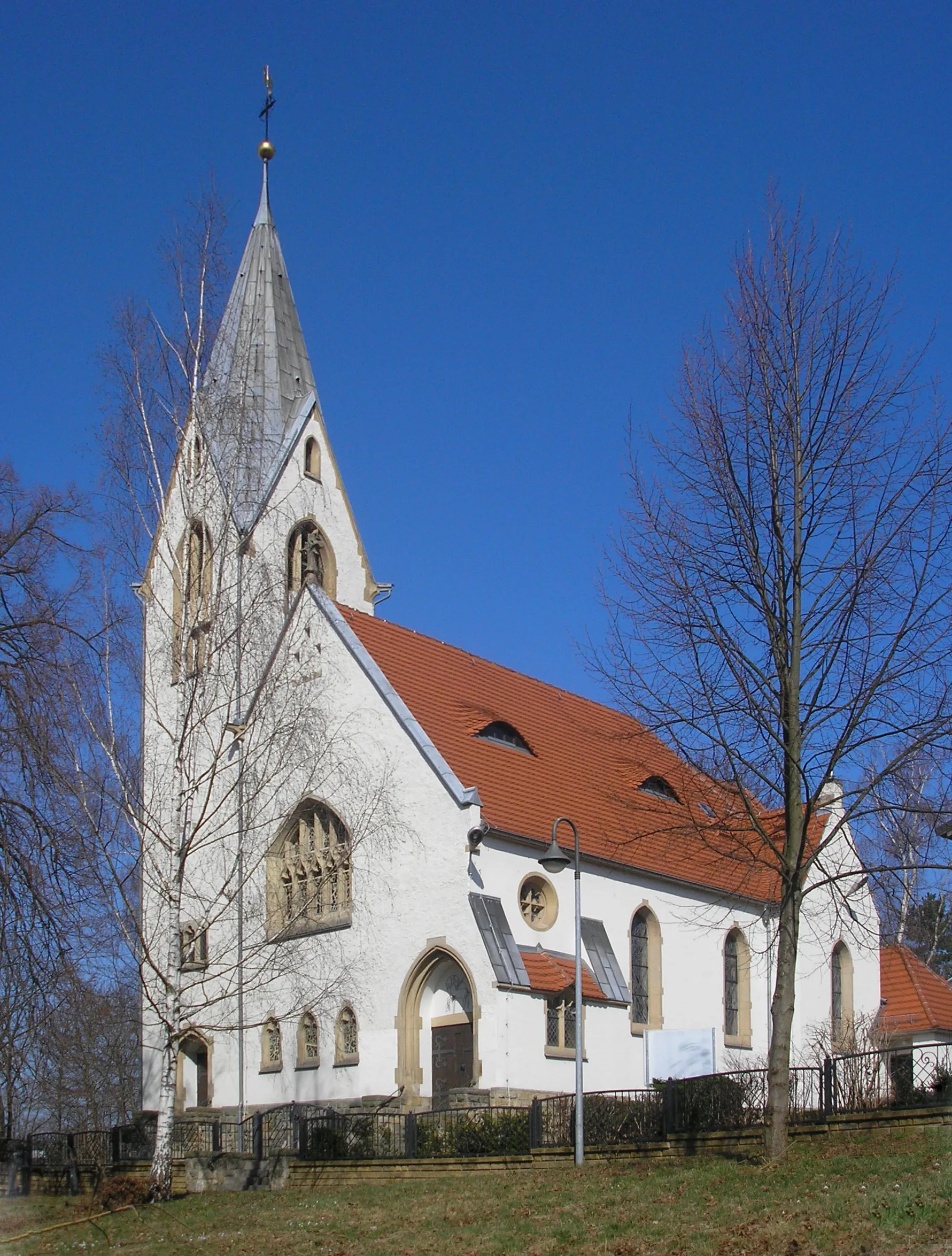 Photo showing: Die katholische Kirche in Schmölln (Thüringen).