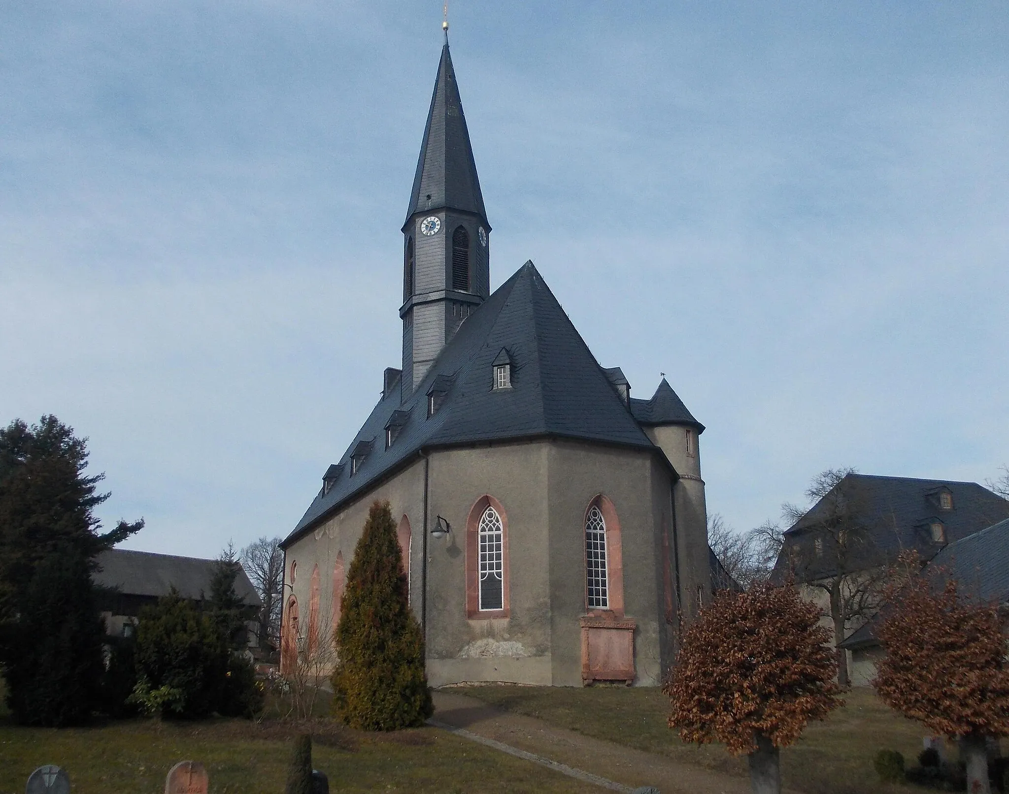 Photo showing: Christ Church in Niederfrohna (Zwickau district, Saxony)