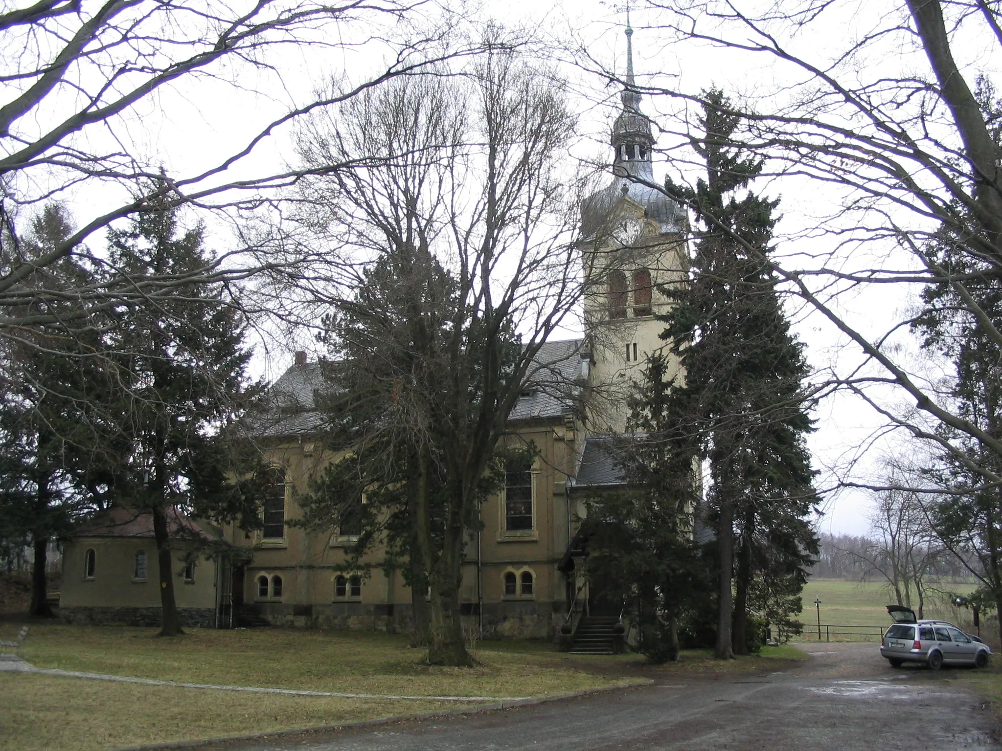 Photo showing: Kirche St. Georg in Waldkirchen/Erzgeb., aufgenommen am 14.04.2006 von Dr. Hagen Graebner,