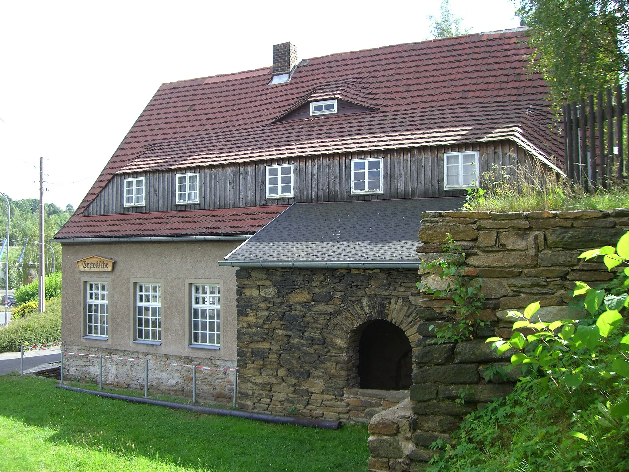 Photo showing: Ehemalige Erzwäsche Halsbrücke