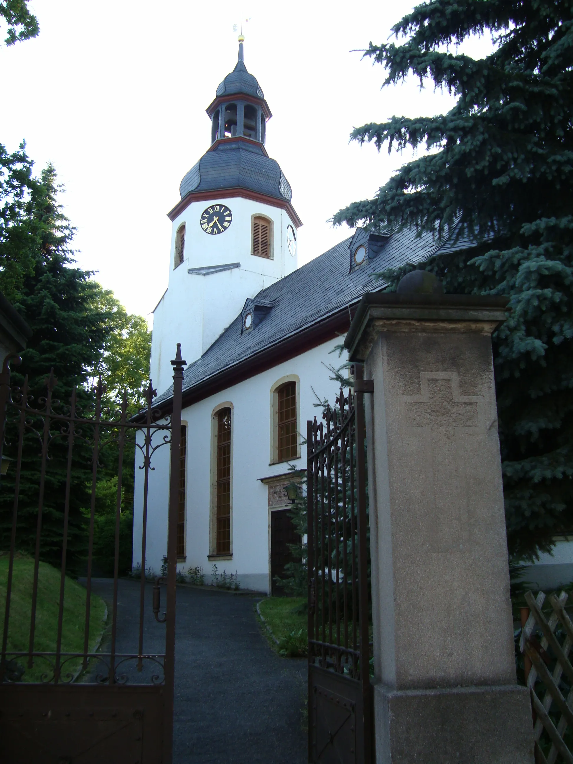 Photo showing: Kirche von Auerbach (Erzgebirge)