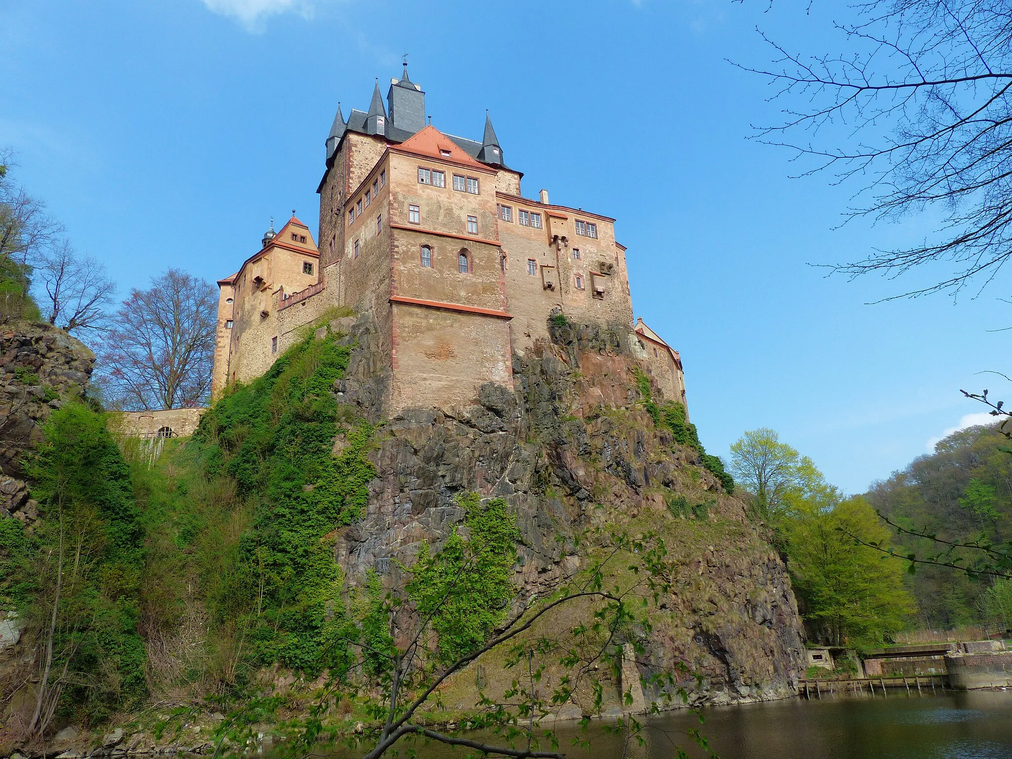 Photo showing: Burg Kriebstein über dem Zschopautal