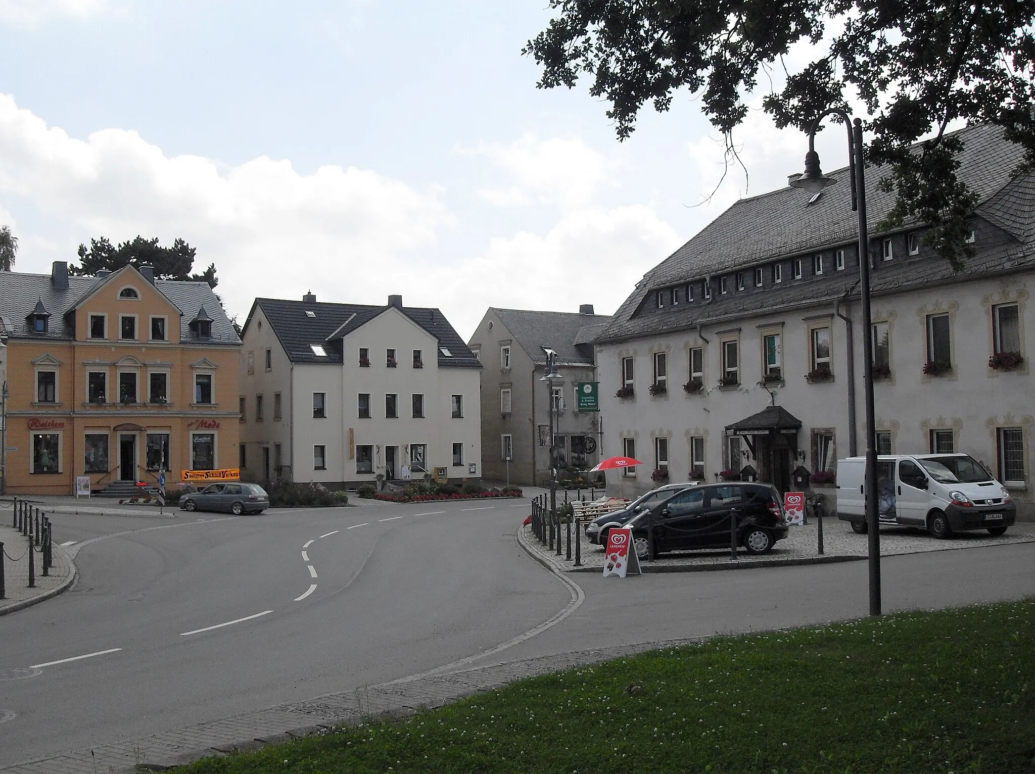 Photo showing: Albertplatz in Eppendorf, Landkreis Mittelsachsen