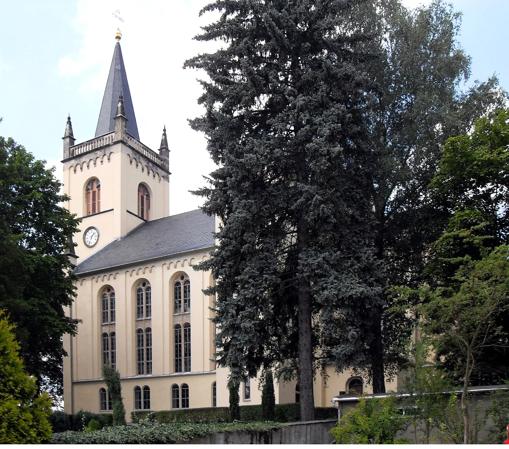 Photo showing: Südostseite der Kirche in Eppendorf, Landkreis Mittelsachsen