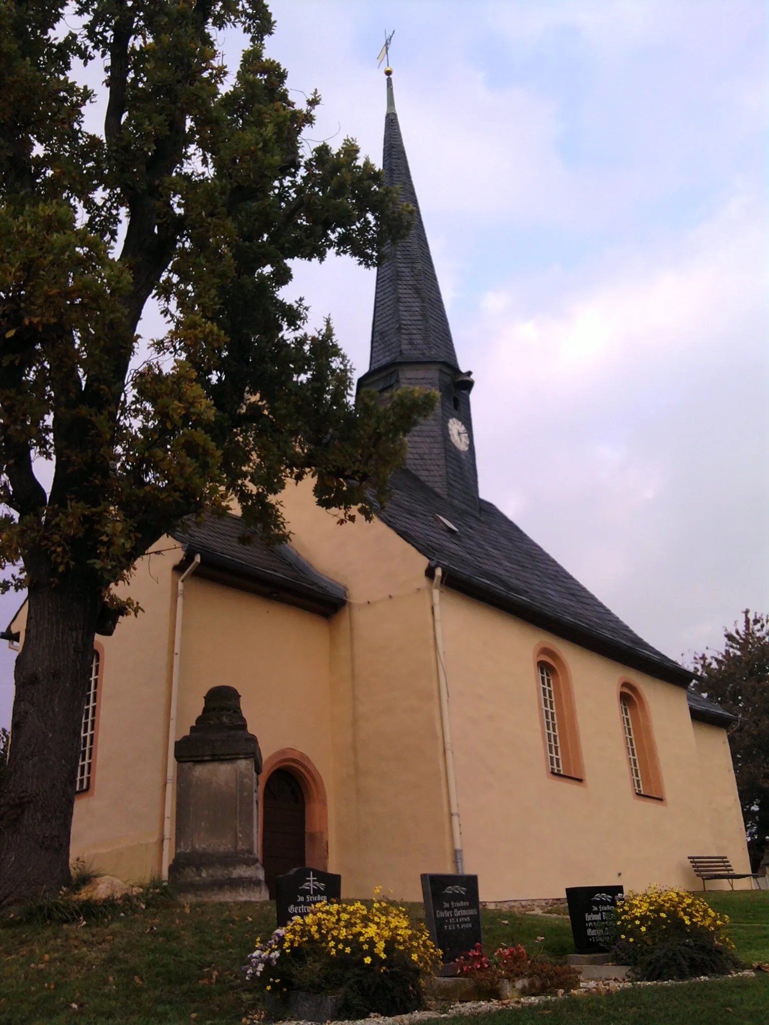 Photo showing: Church in Göpfersdorf near Altenburg/Thuringia in Germany