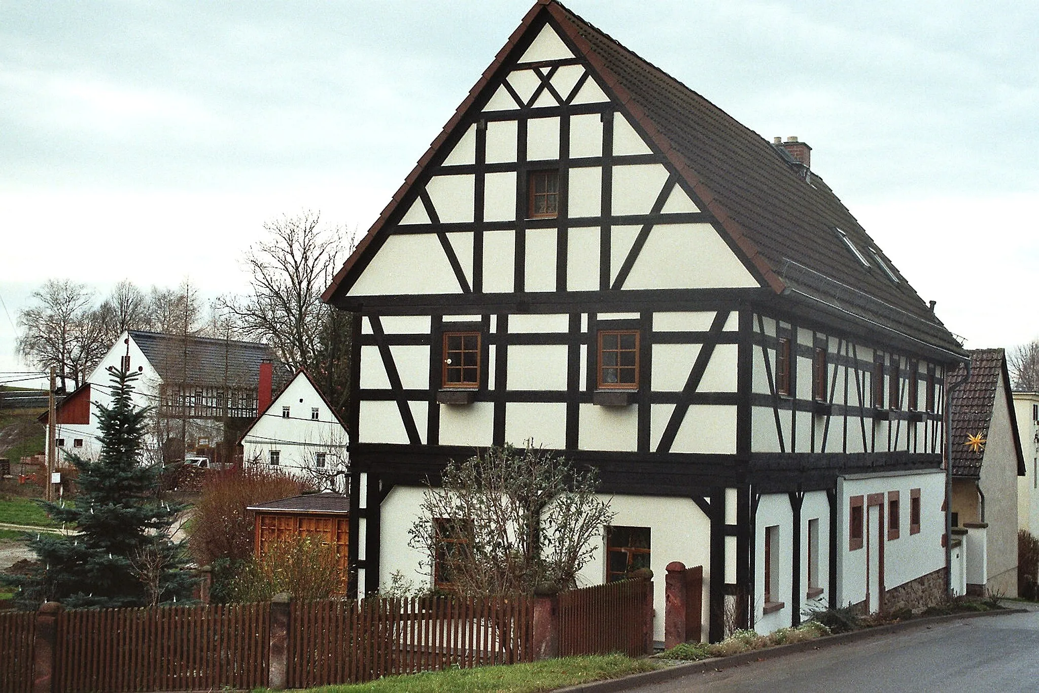 Photo showing: Göpfersdorf, half-timbered house 10 Dorfstraße
