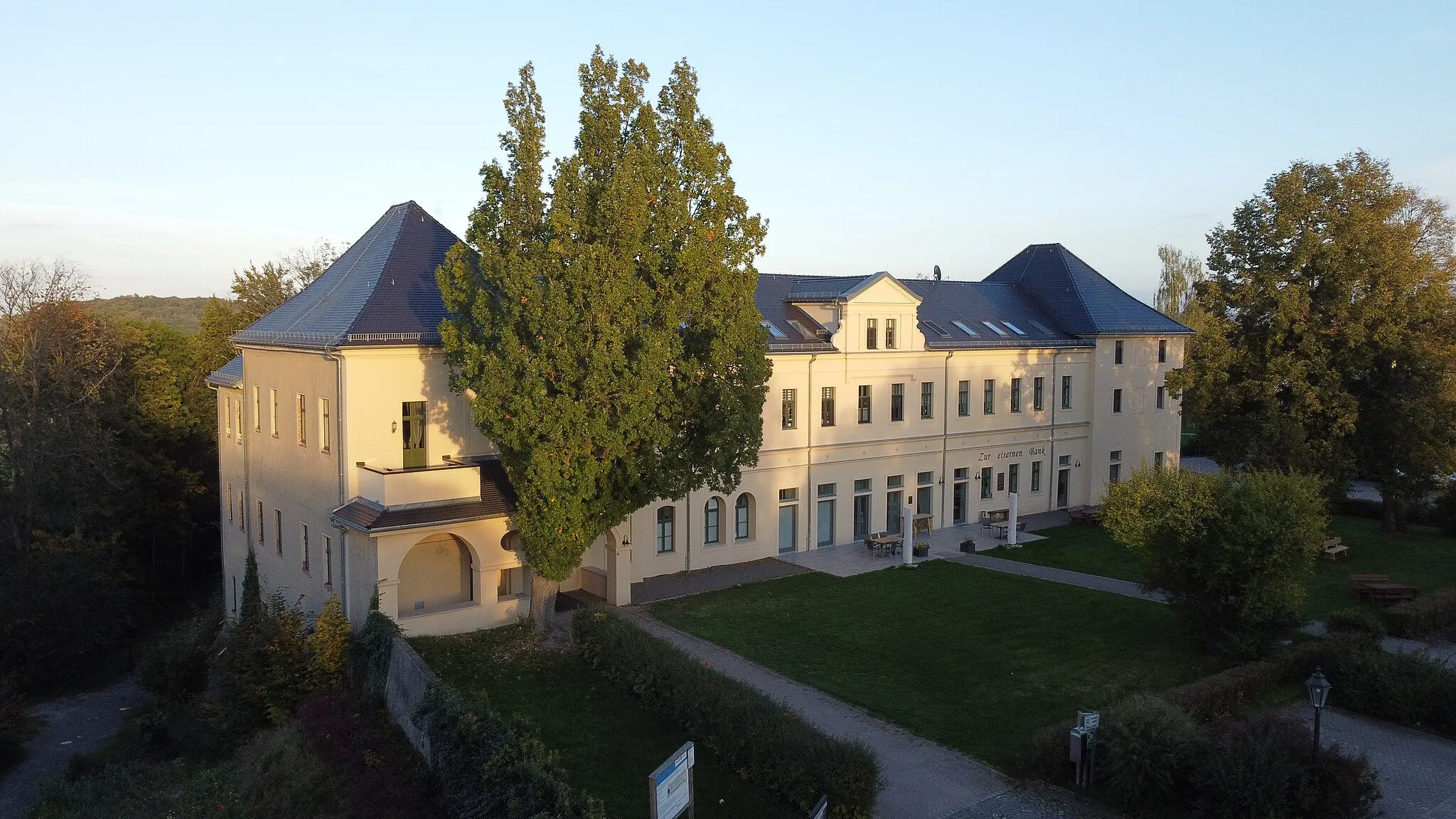 Photo showing: Luftaufnahme vom Herrenhaus bei Burg Posterstein