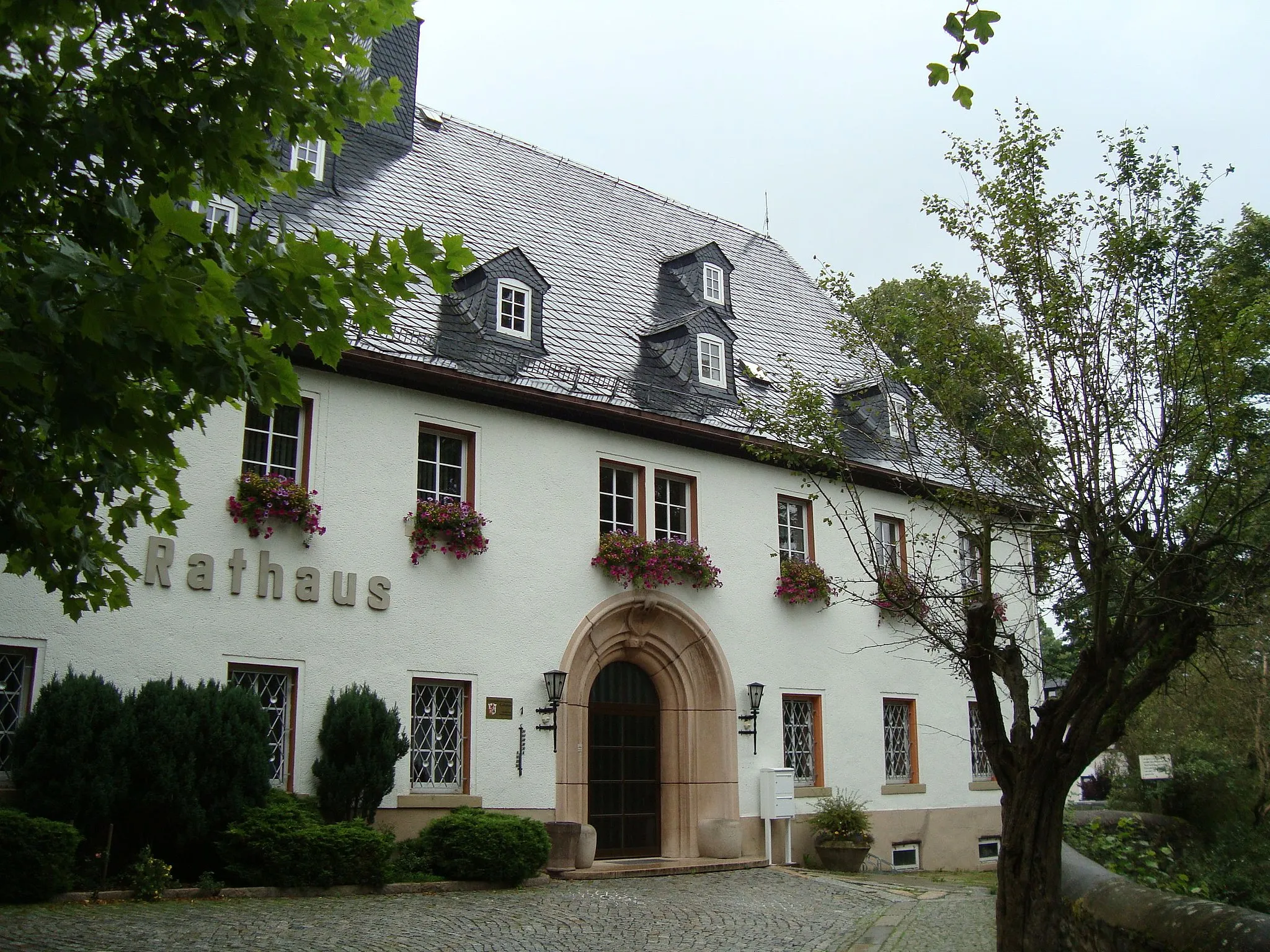 Photo showing: Rathaus (ehemaliges Rittergut) in Gelenau