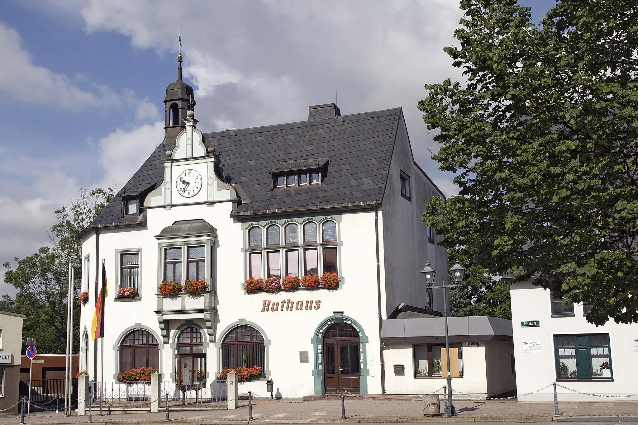 Photo showing: Brand-Erbisdorf, Saxony, town hall