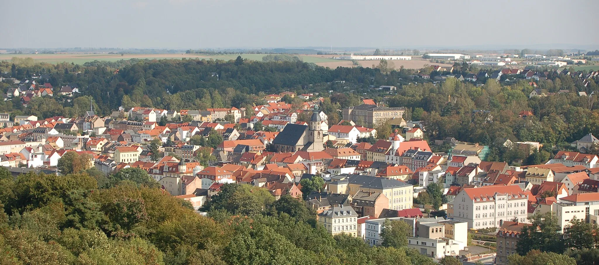 Photo showing: Blick über Schmölln vom Ernst-Agnes-Turm