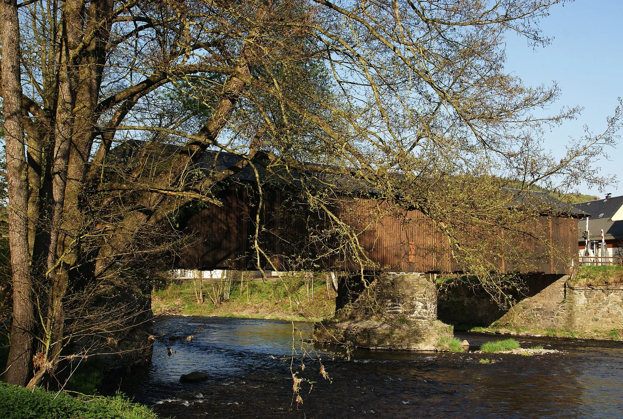 Photo showing: Holzbrücke Hennersdorf