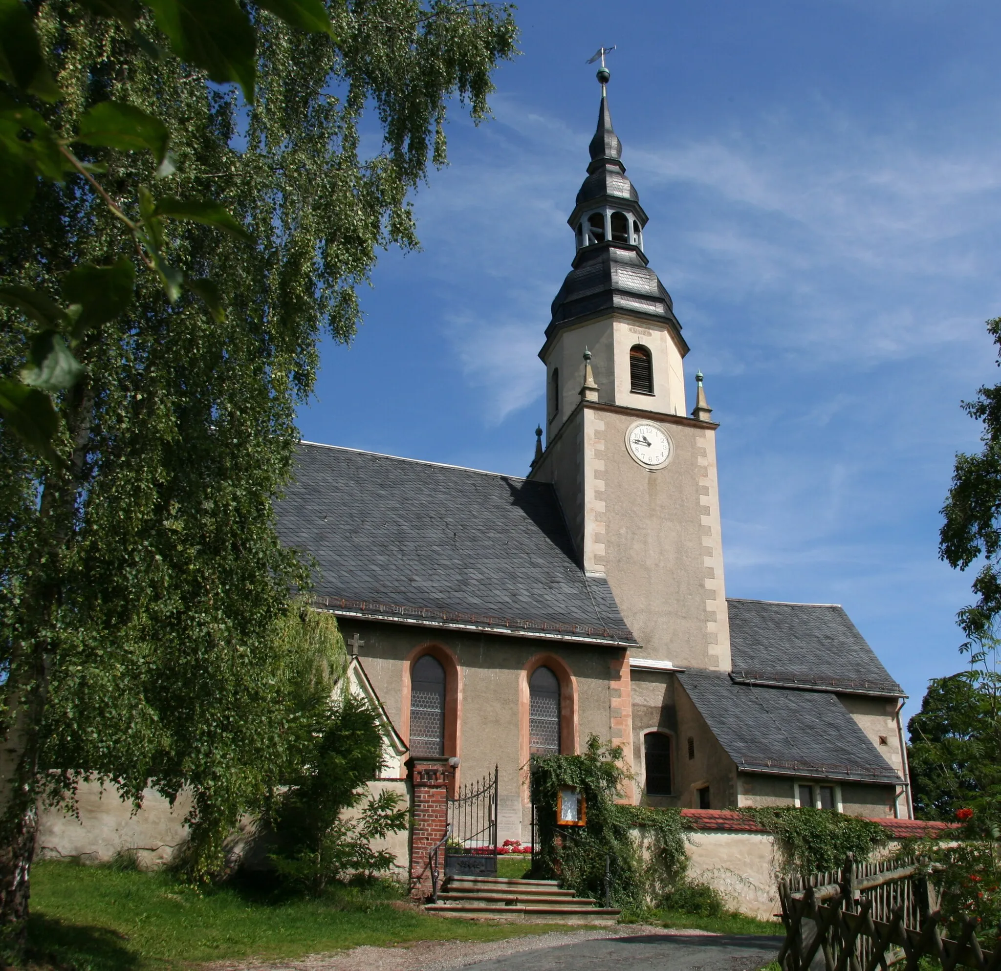 Photo showing: Kirche in Langenreinsdorf/Crimmitschau