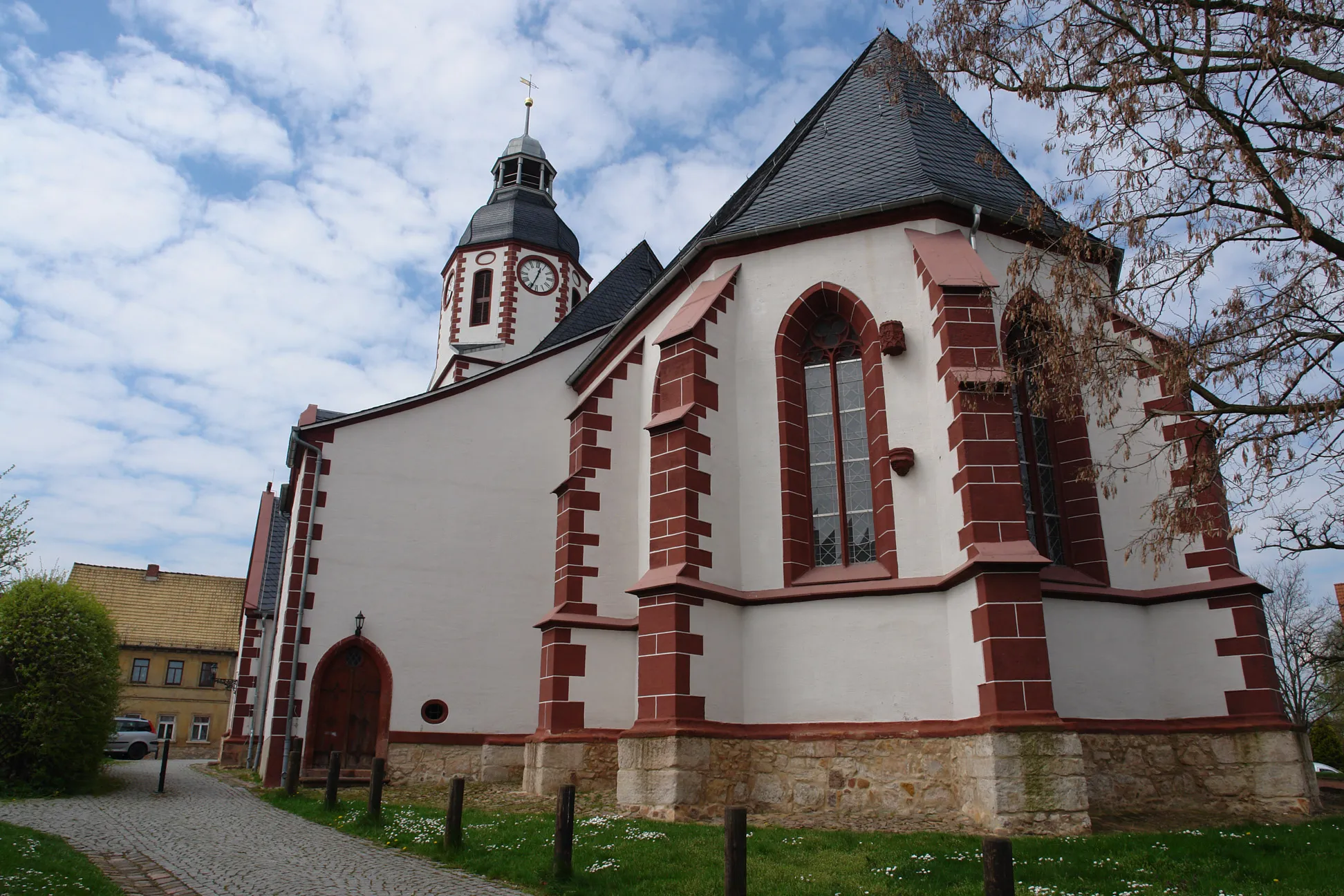 Photo showing: Kirche St. Michaelis (1233) in Frohburg, Sachsen
